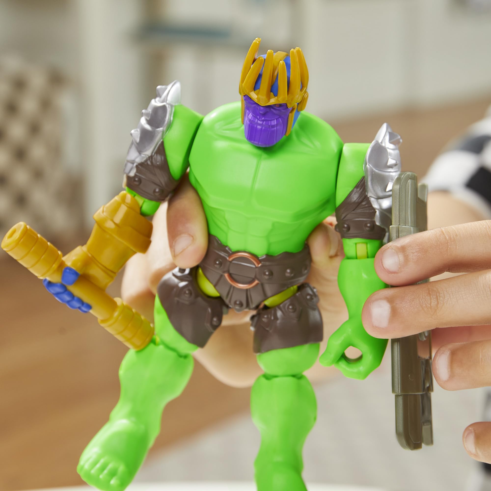 Foto 6 pulgar | Figura De Acción Avengers Marvel Mixmashers Hulk De 13 Cm Con Acc - Venta Internacional.