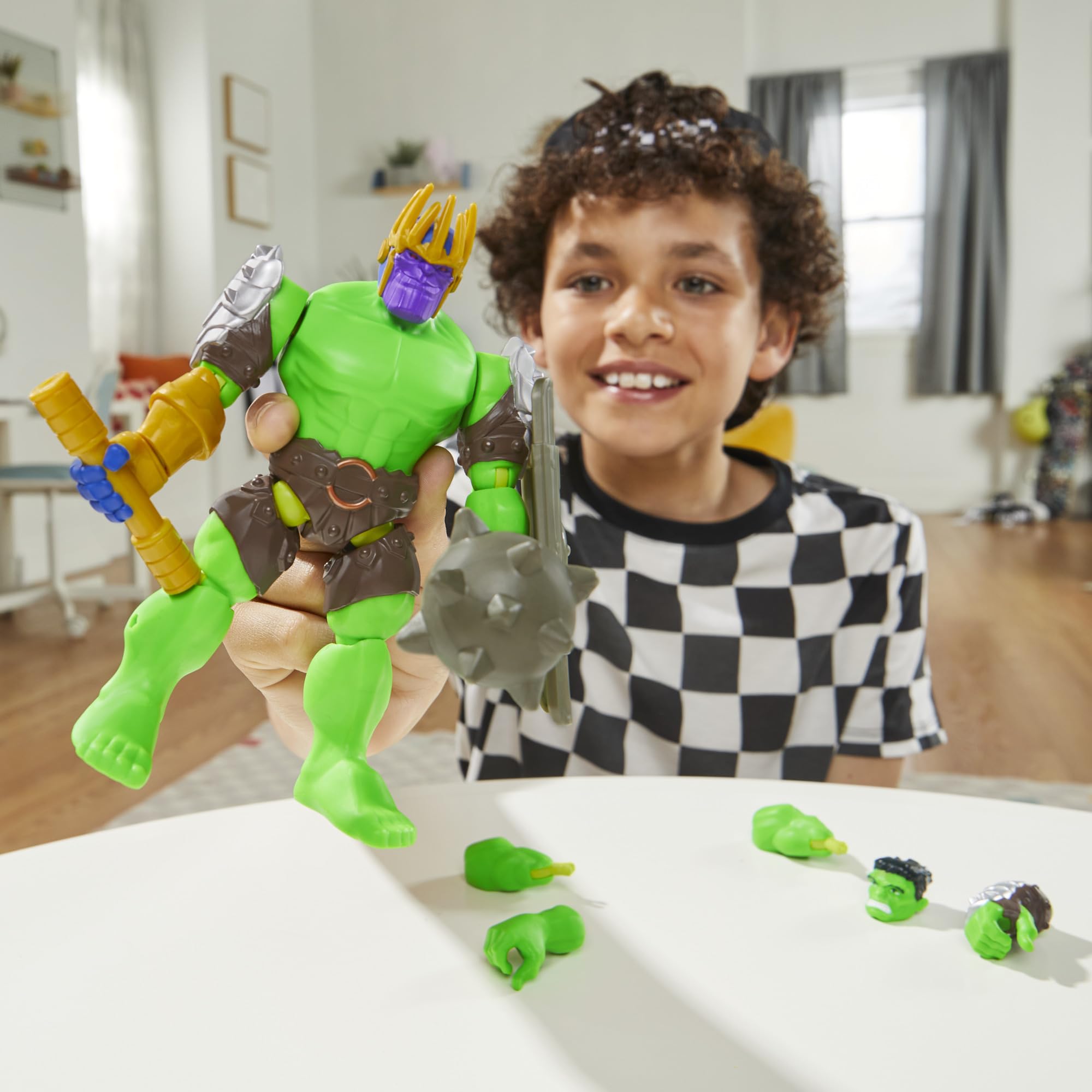 Foto 8 pulgar | Figura De Acción Avengers Marvel Mixmashers Hulk De 13 Cm Con Acc - Venta Internacional.