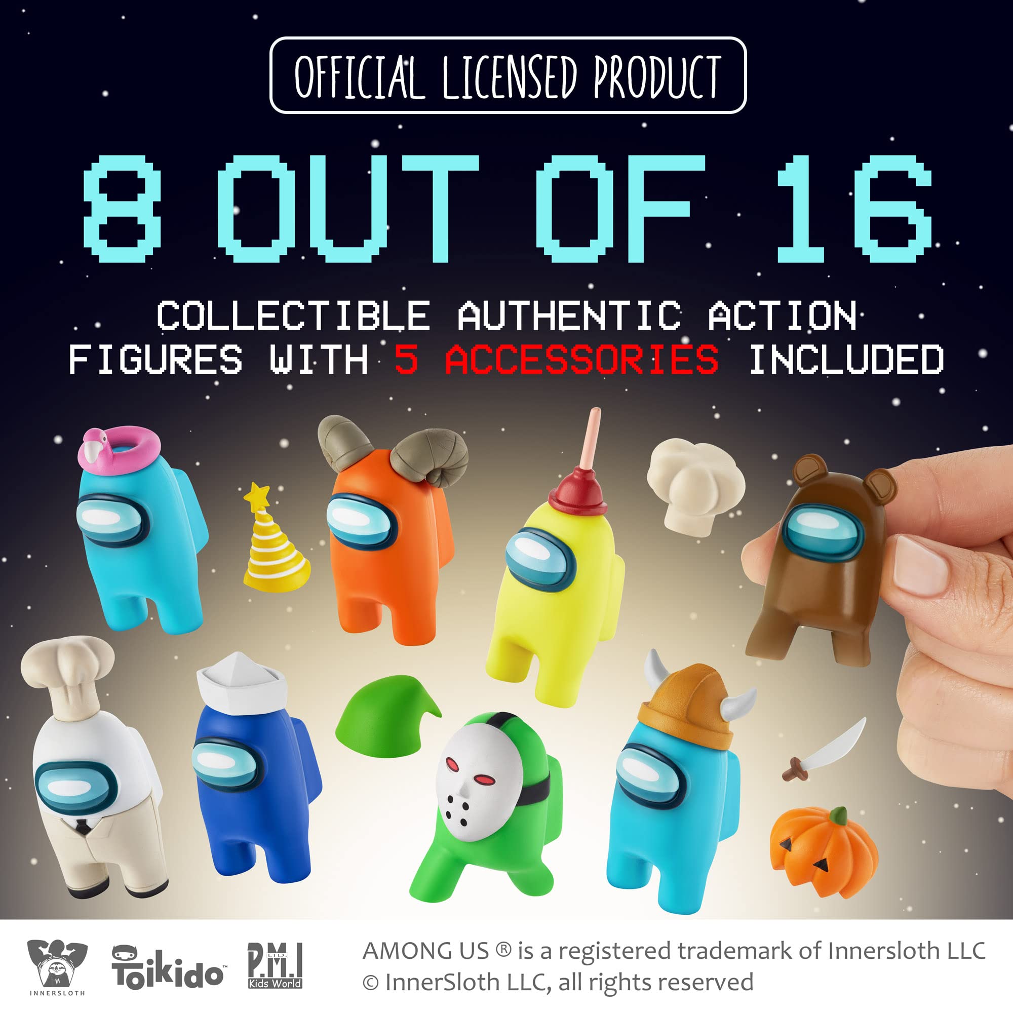 Foto 4 pulgar | 8 Figuras De Among Us Crewmate Coleccionables Con Mercancía - Venta Internacional.