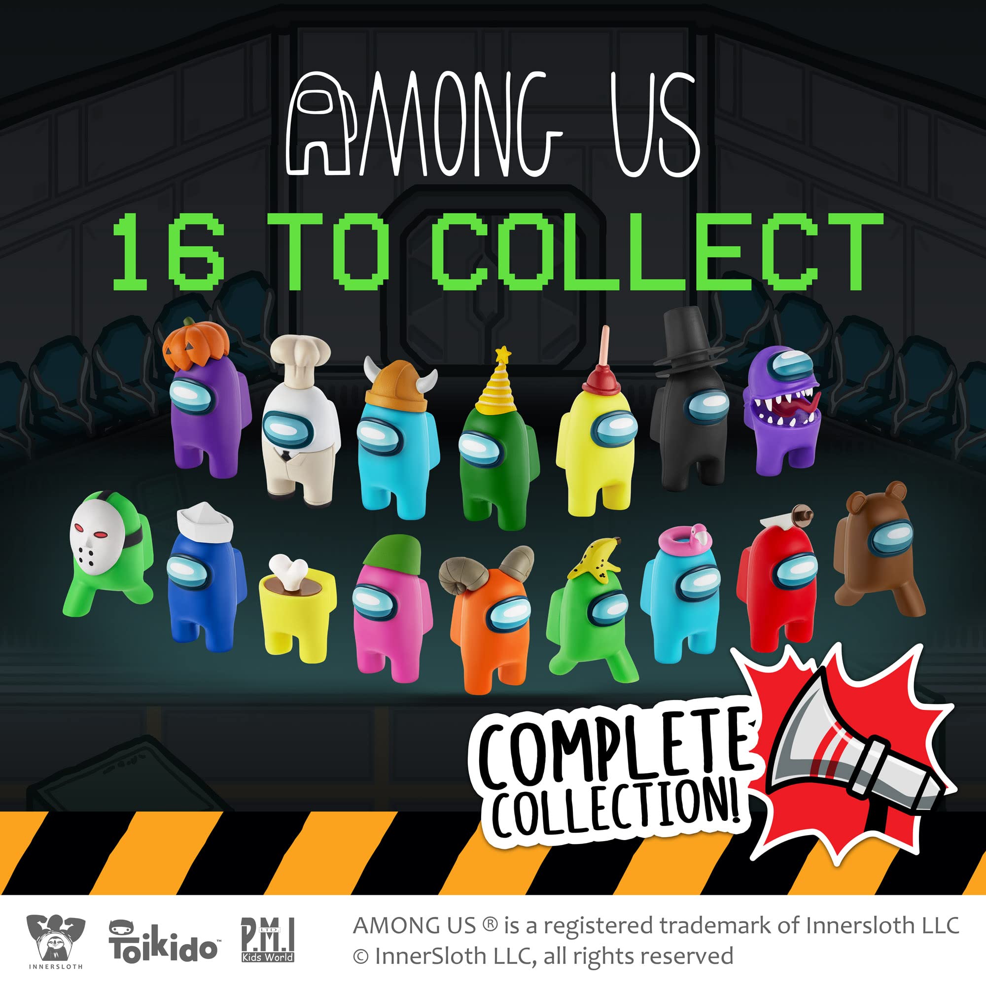 Foto 4 | 8 Figuras De Among Us Crewmate Coleccionables Con Mercancía - Venta Internacional.