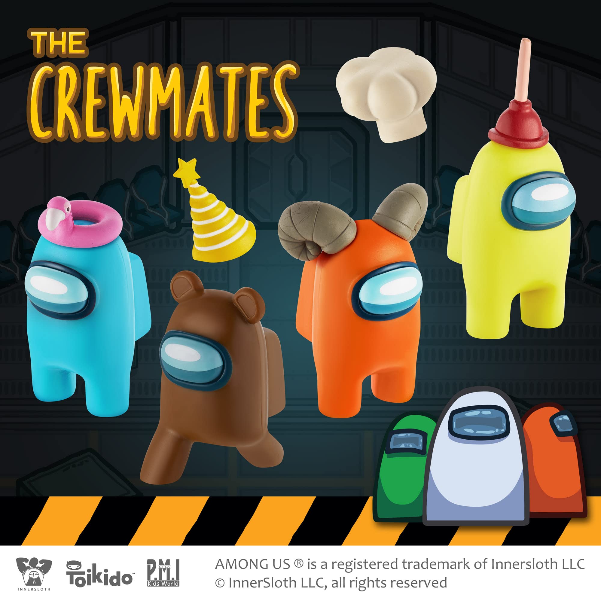 Foto 6 | 8 Figuras De Among Us Crewmate Coleccionables Con Mercancía - Venta Internacional.