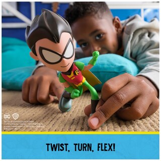 Foto 3 | Figura De Acción Dc Comics Teen Titans Go! Robin, Los Titanes Retorcidos - Venta Internacional.