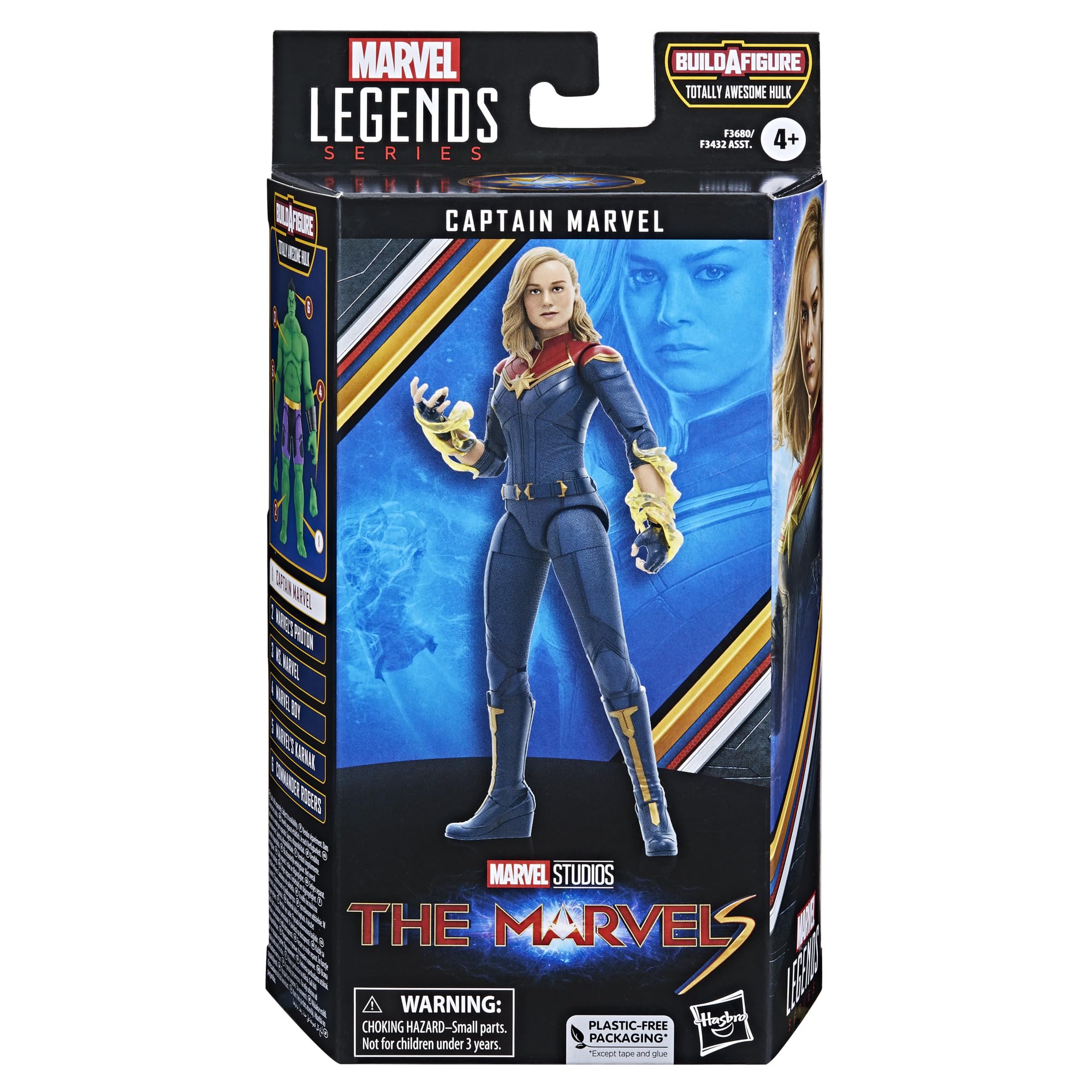 Foto 2 pulgar | Figura De Acción Capitana Marvel De La Serie Marvel Legends 15 Cm - Venta Internacional.