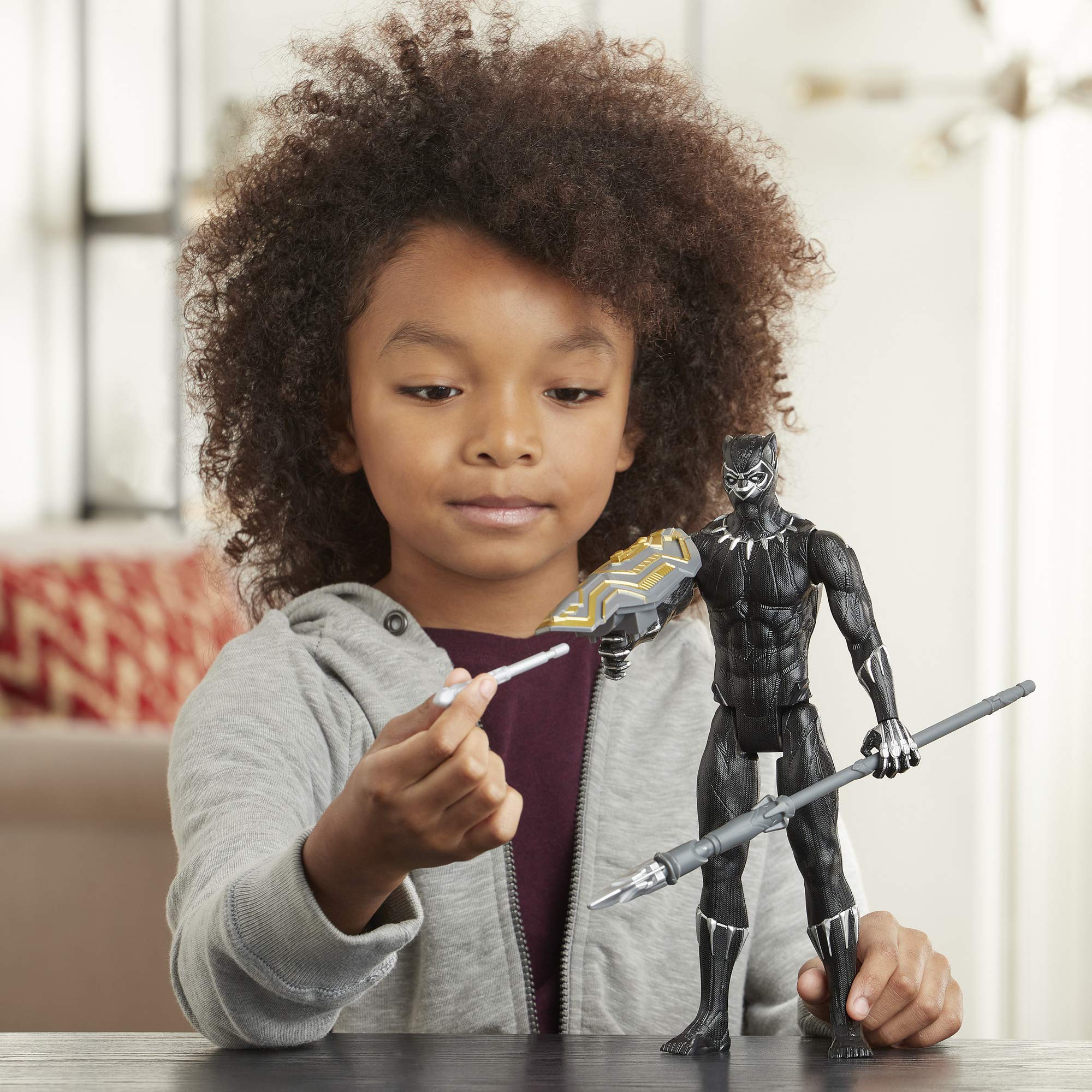 Foto 6 | Figura De Acción Marvel Avengers Titan Hero Black Panther 30 Cm - Venta Internacional.