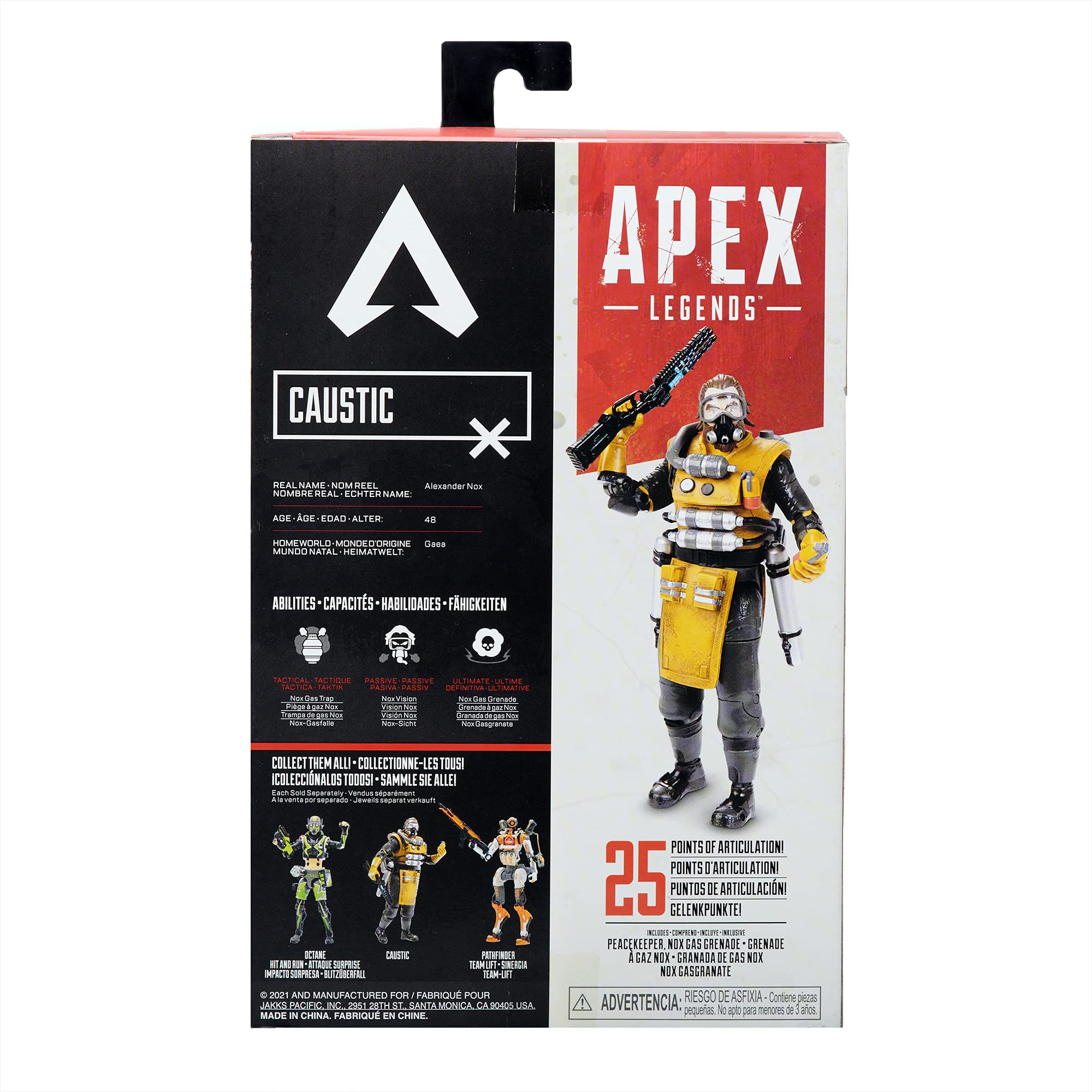 Foto 6 | Figura De Acción Electronic Arts Apex Legends Caustic 15 Cm - Venta Internacional.