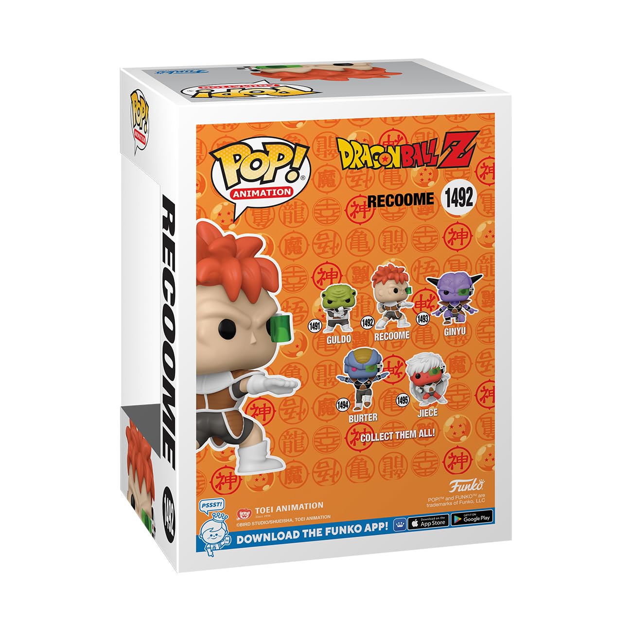 Foto 4 pulgar | Figura De Vinilo Funko Pop! Animación Dragon Ball Z Recoome, 9,5 Cm - Venta Internacional.