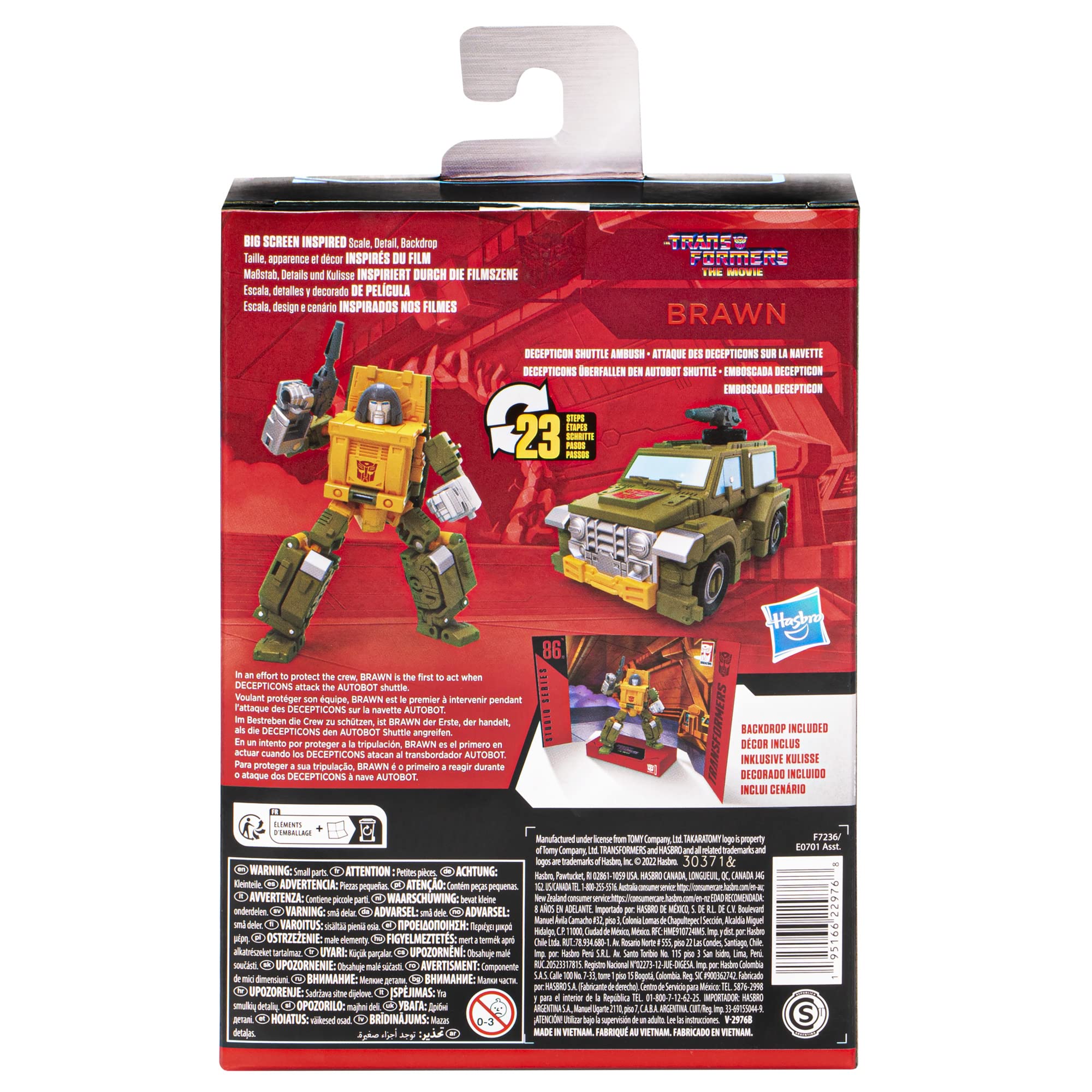 Foto 6 pulgar | Figura De Acción Transformers Studio Series Deluxe Brawn 11 Cm - Venta Internacional.