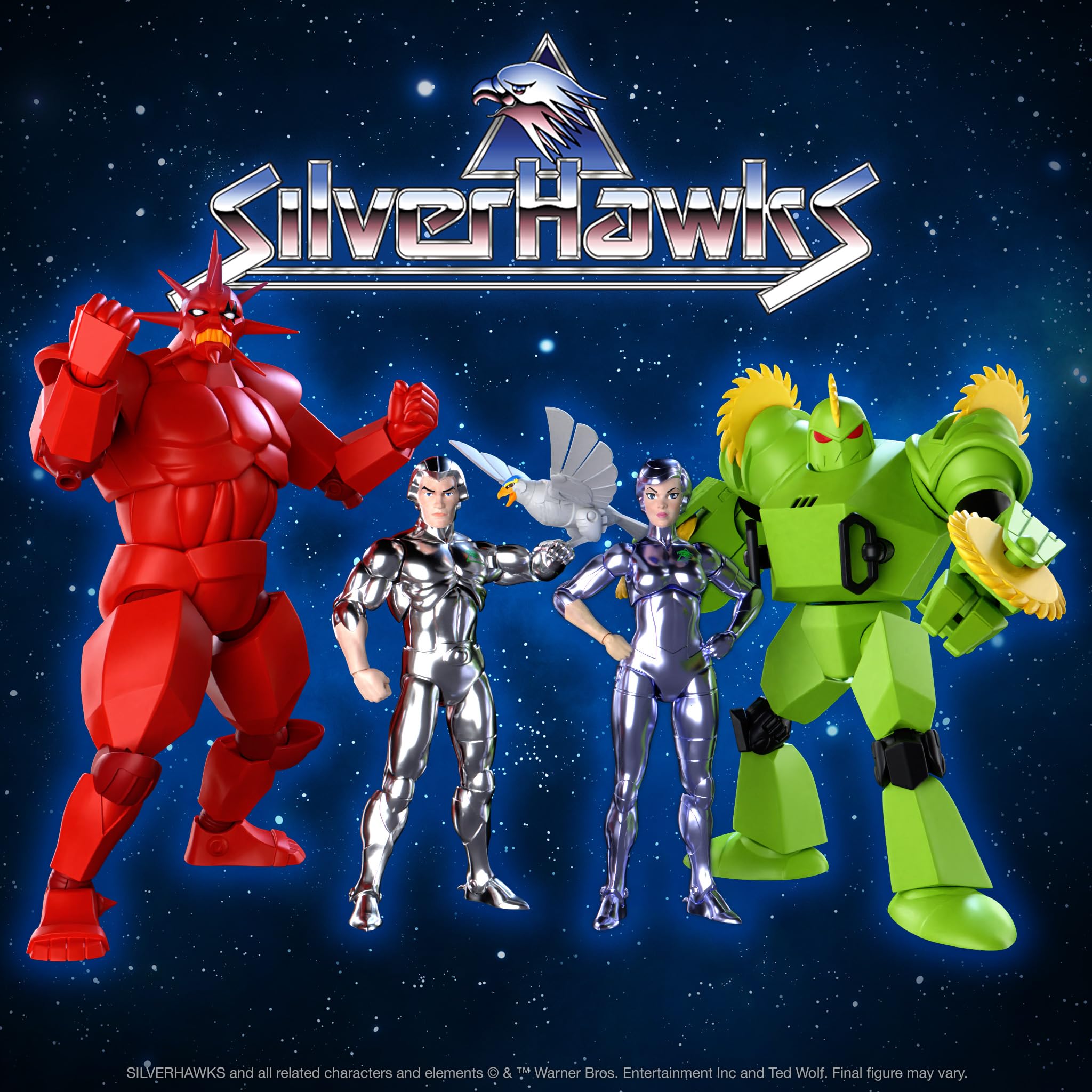 Foto 6 pulgar | Figura De Acción Super7 Ultimates Silverhawks Quicksilver 18 Cm - Venta Internacional.