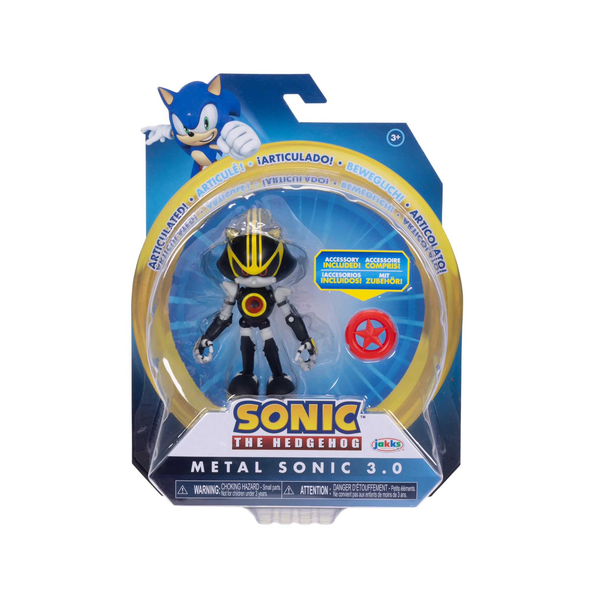 Foto 4 pulgar | Figura De Acción Sonic The Hedgehog Metal Sonic 3.0 10cm - Venta Internacional.