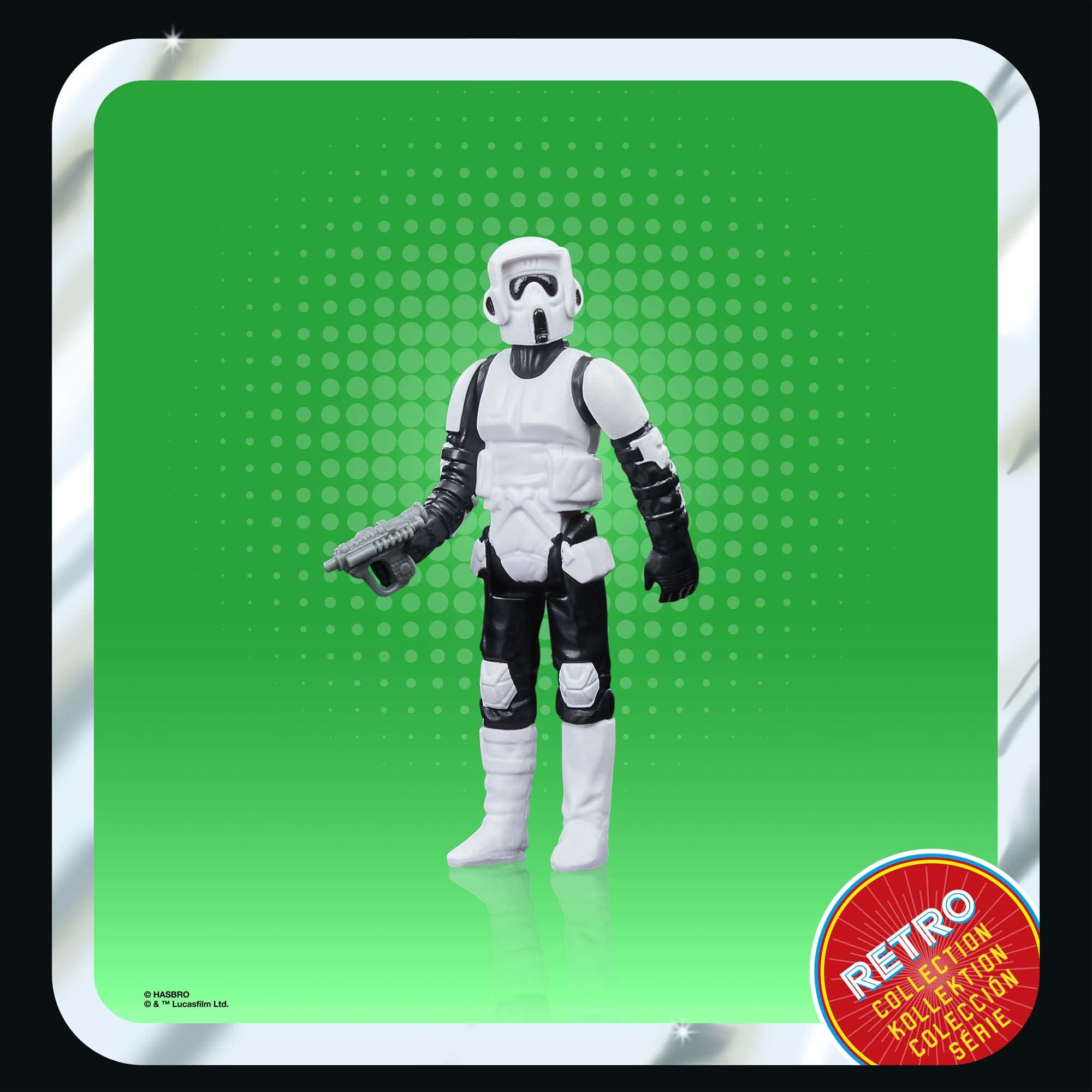 Foto 4 pulgar | Figura De Acción Star Wars Retro Collection Biker Scout 9 Cm - Venta Internacional.