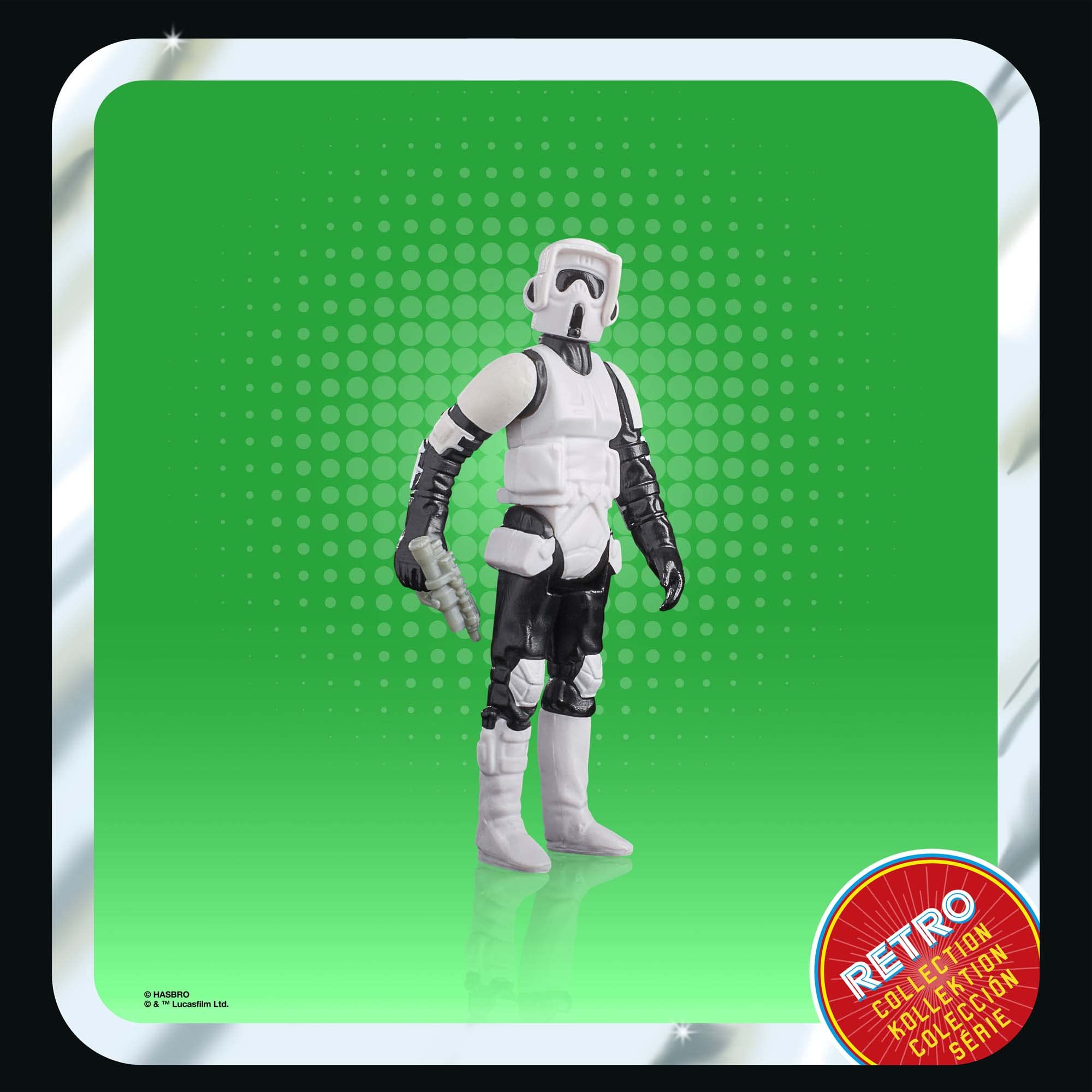 Foto 6 pulgar | Figura De Acción Star Wars Retro Collection Biker Scout 9 Cm - Venta Internacional.