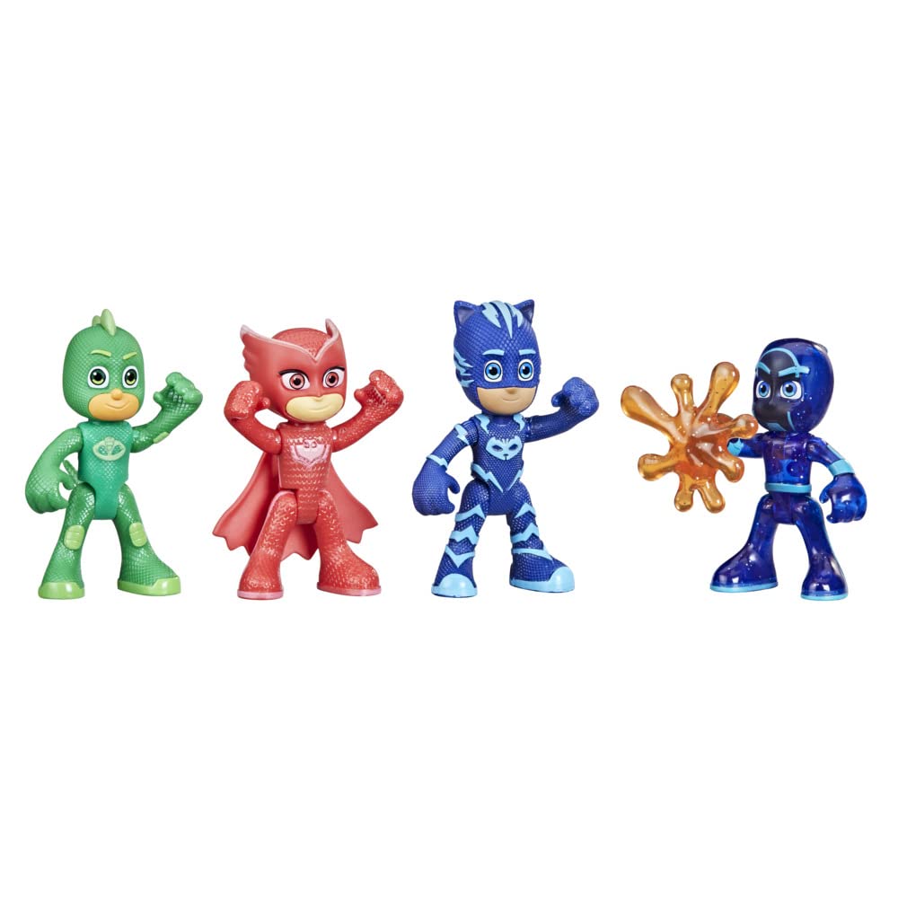 Foto 3 pulgar | Set De Figuras De Acción Pj Masks Night Time Mission Que Brillan En La Oscuridad - Venta Internacional.