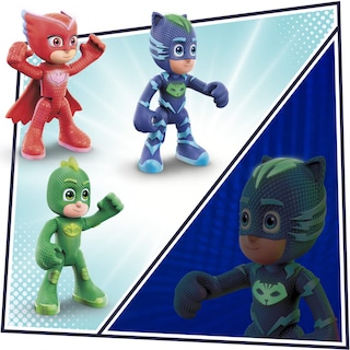 Foto 4 | Set De Figuras De Acción Pj Masks Night Time Mission Que Brillan En La Oscuridad - Venta Internacional.