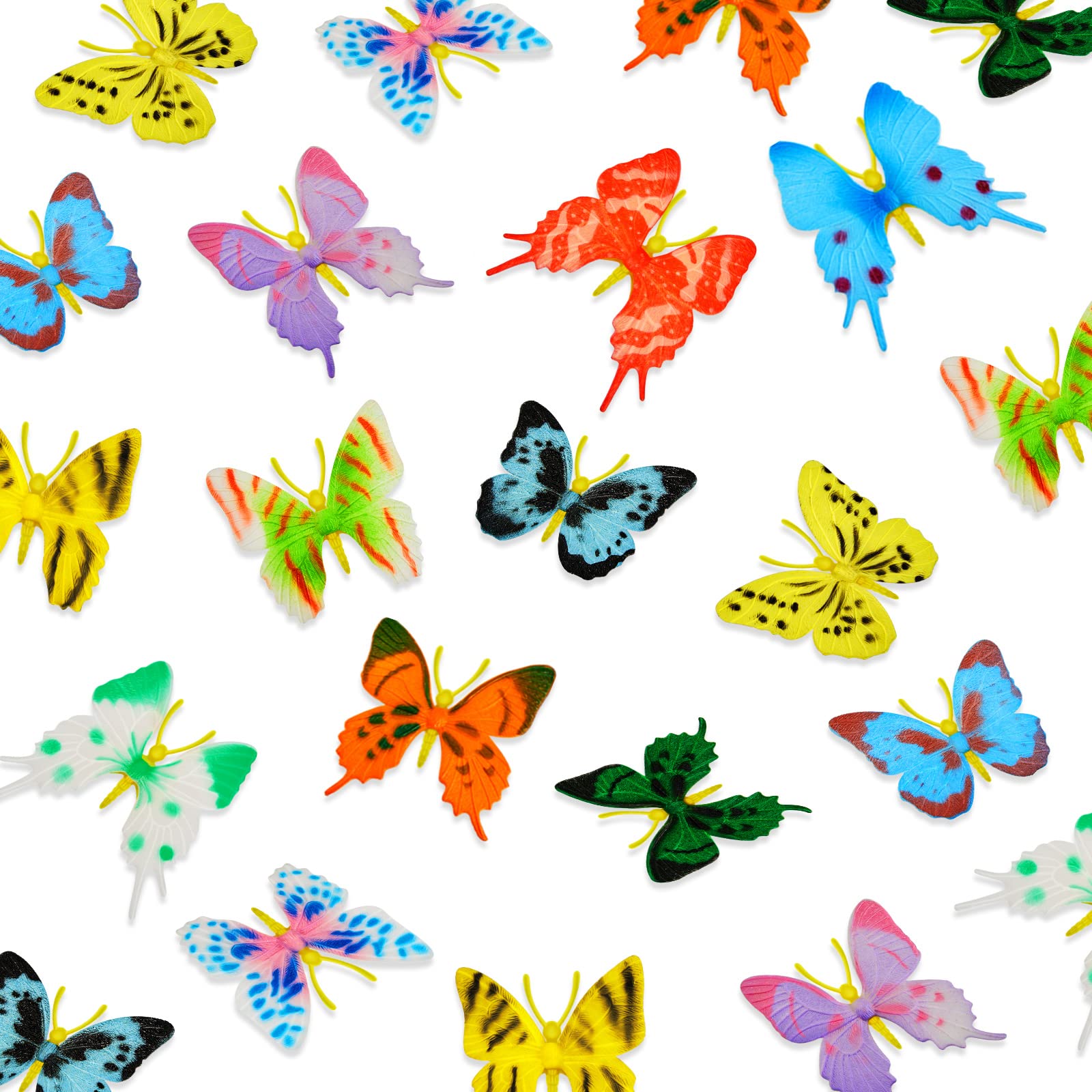 Figuras De Acción De Mariposas De Juguete Con Mariposas De Plástico X24 - Venta Internacional.