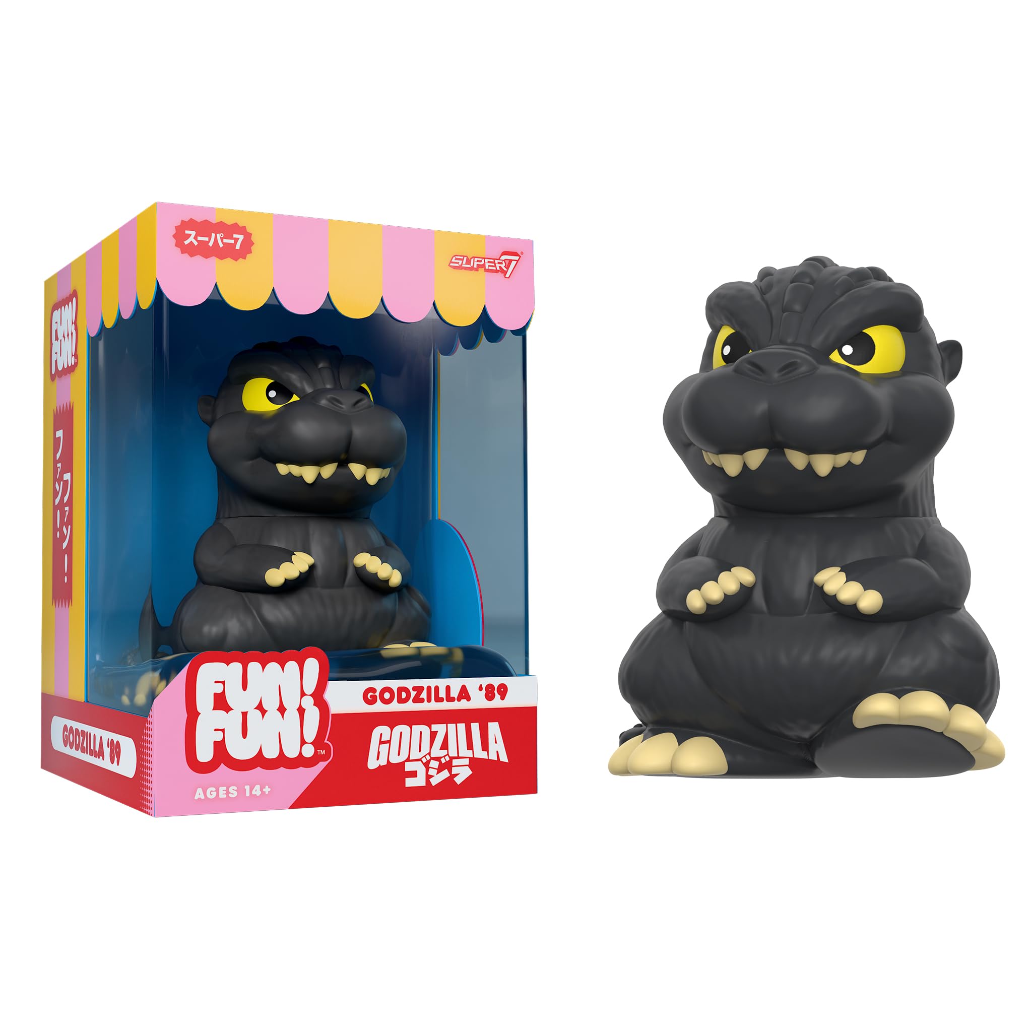Figura De Vinilo Super7 Fun! ¡diversión! Toho Godzilla '89:12,7 Cm - Venta Internacional.