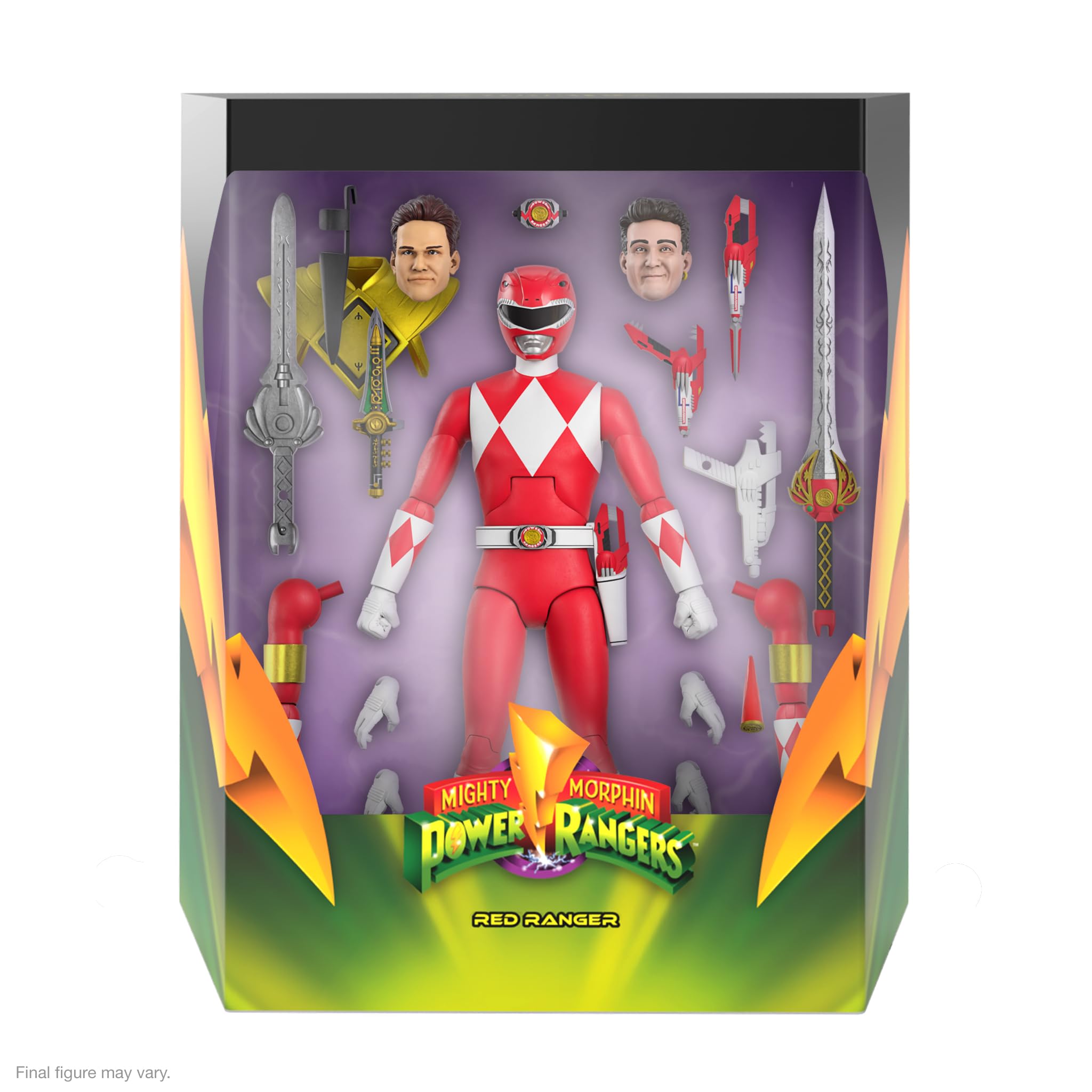 Foto 3 pulgar | Figura De Acción Super7 Ultimates! Mighty Morphin Power Rangers Red Ranger - Venta Internacional.