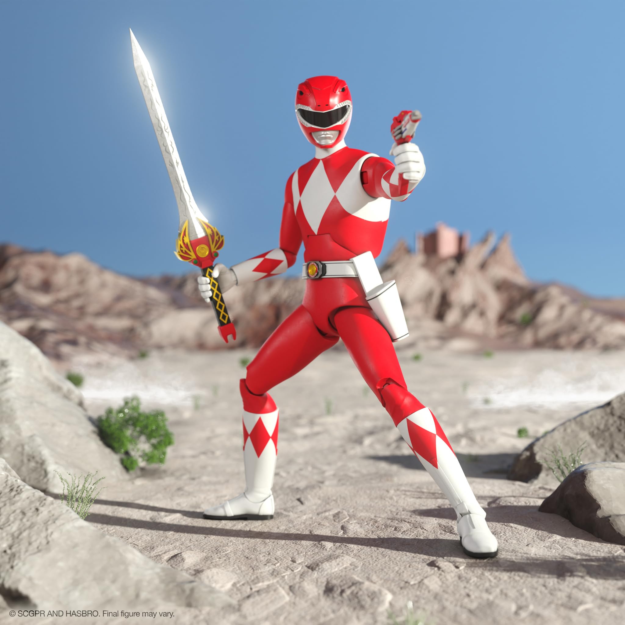 Foto 5 pulgar | Figura De Acción Super7 Ultimates! Mighty Morphin Power Rangers Red Ranger - Venta Internacional.
