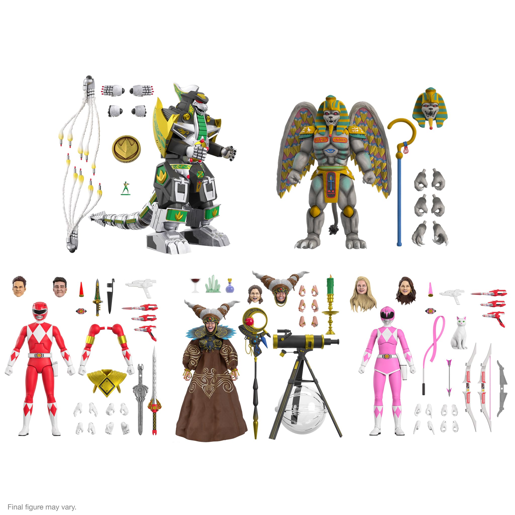 Foto 6 | Figura De Acción Super7 Ultimates! Mighty Morphin Power Rangers Red Ranger - Venta Internacional.
