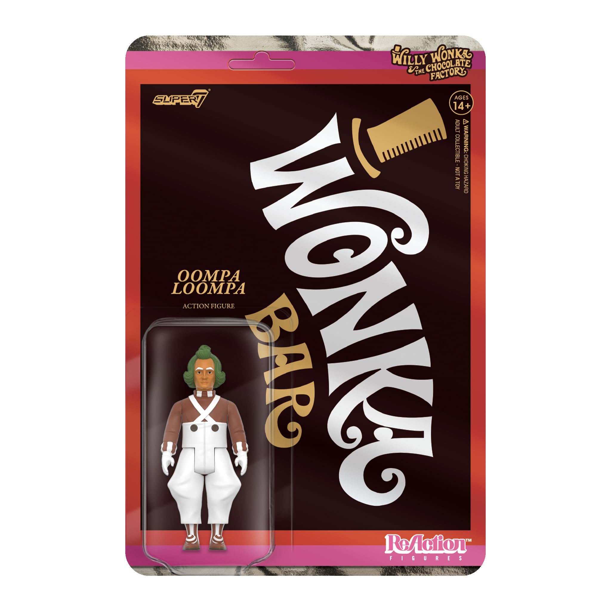 Foto 2 pulgar | Figura De Acción Super7 Willy Wonka Oompa Loompa 9,5 Cm - Venta Internacional.