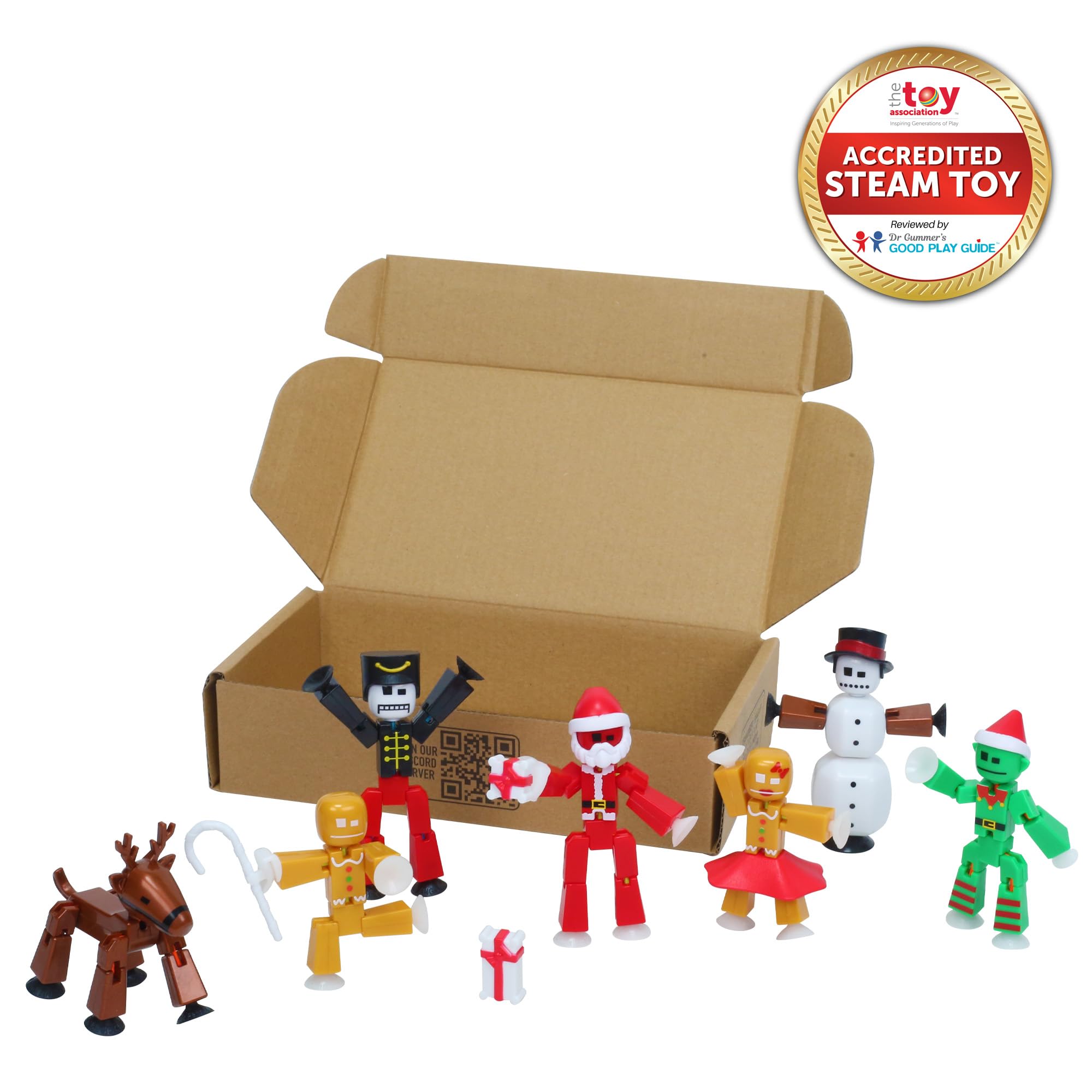 Foto 3 pulgar | Paquete Navideño Stikbot De Toy Zing Con 7 Stikbots Y Accesorios - Venta Internacional.