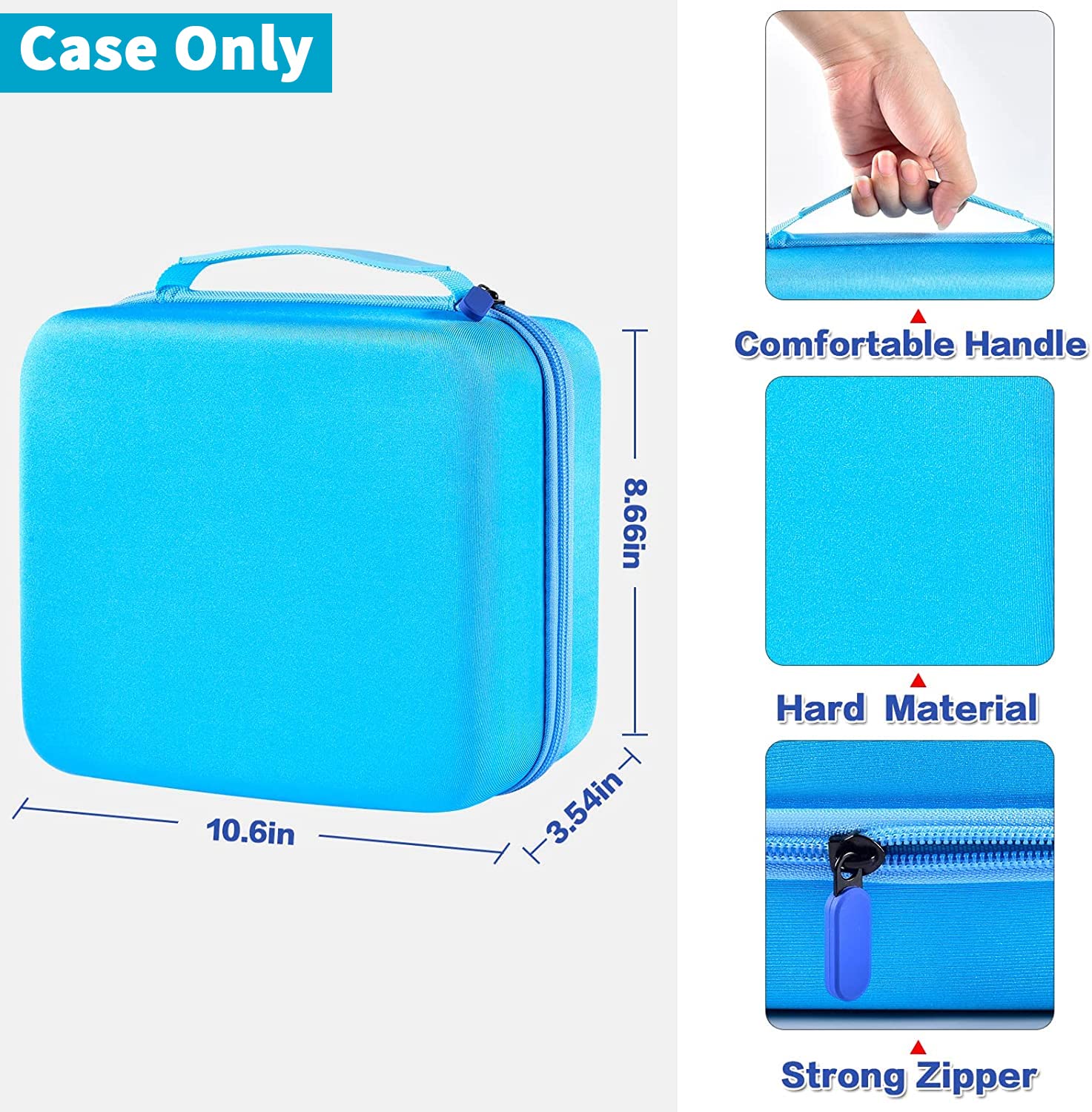 Foto 3 pulgar | Funda De Almacenamiento Paiyule Compatible Con Figuras De Tonies, Color Azul - Venta Internacional.