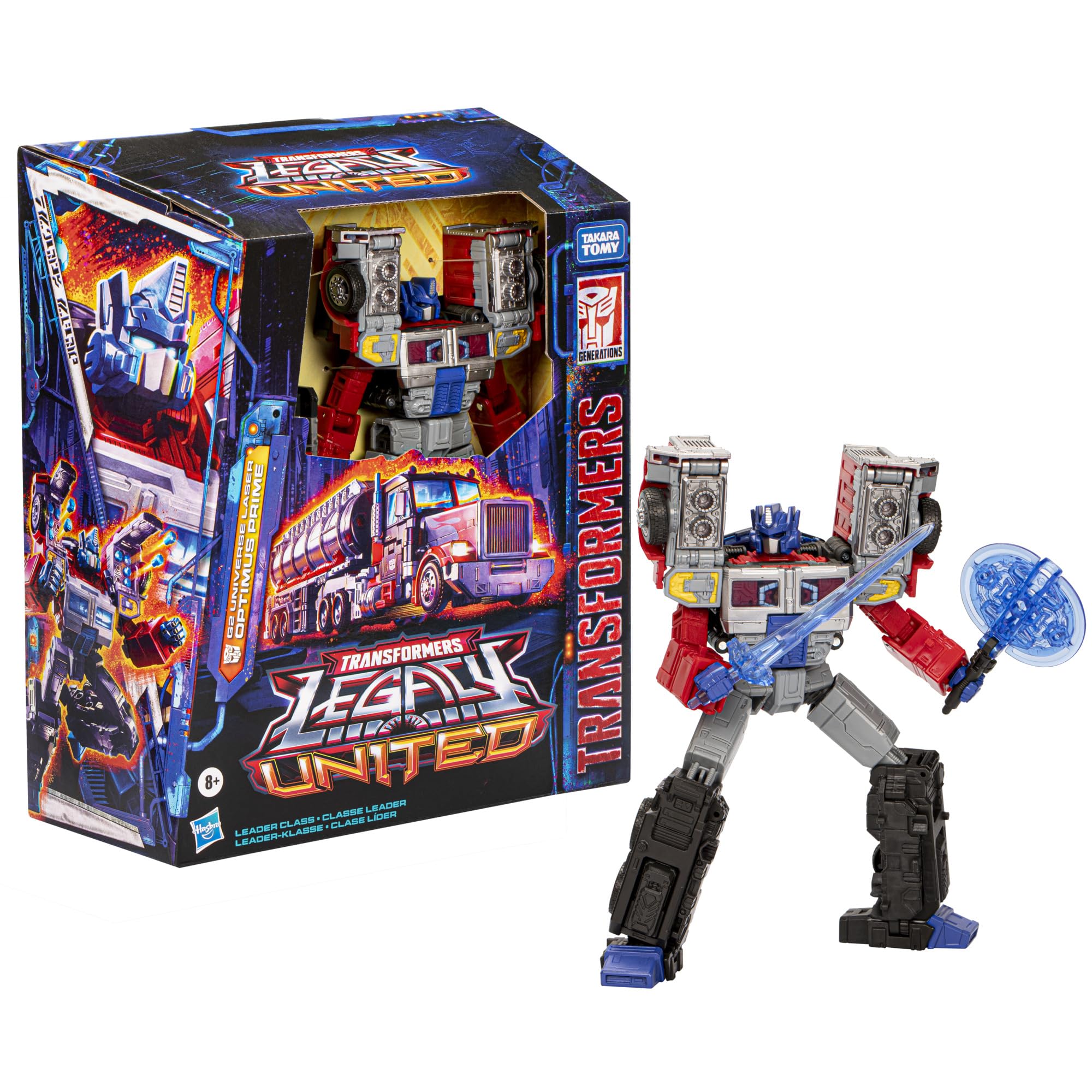 Foto 5 pulgar | Figura De Acción Transformers Legacy United Laser Optimus Prime - Venta Internacional.