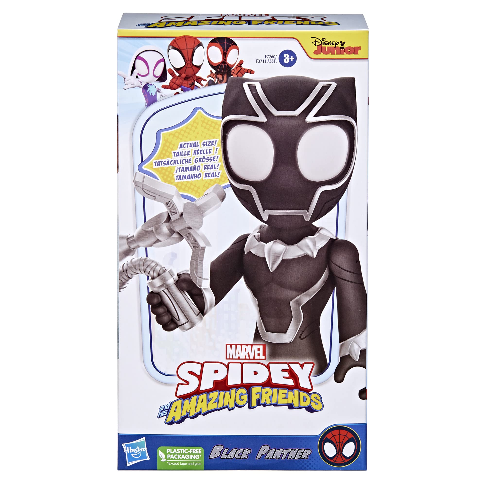 Foto 3 pulgar | Figura De Acción Hasbro Marvel Spidey Y Sus Increíbles Amigos Black Panther - Venta Internacional.