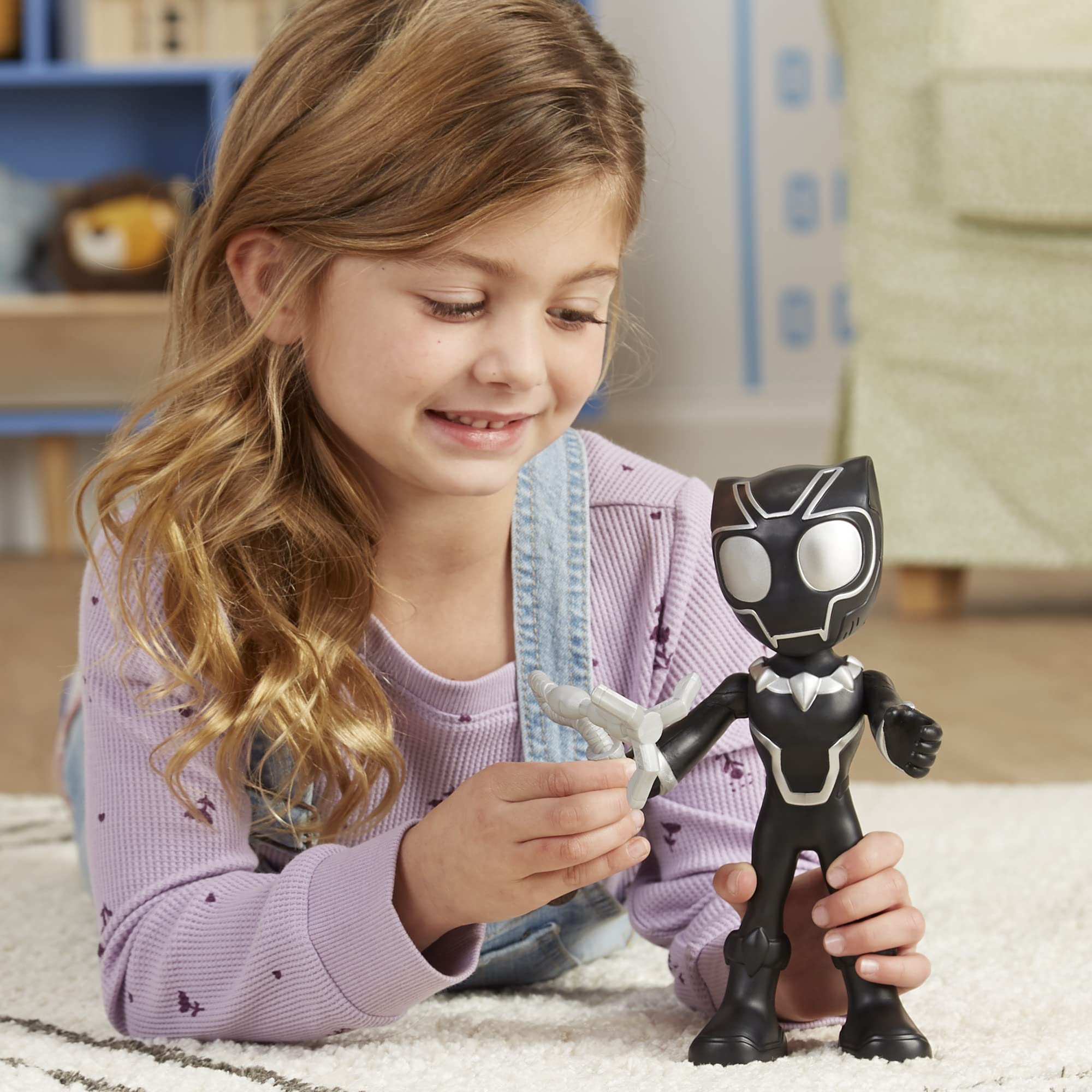 Foto 4 pulgar | Figura De Acción Hasbro Marvel Spidey Y Sus Increíbles Amigos Black Panther - Venta Internacional.