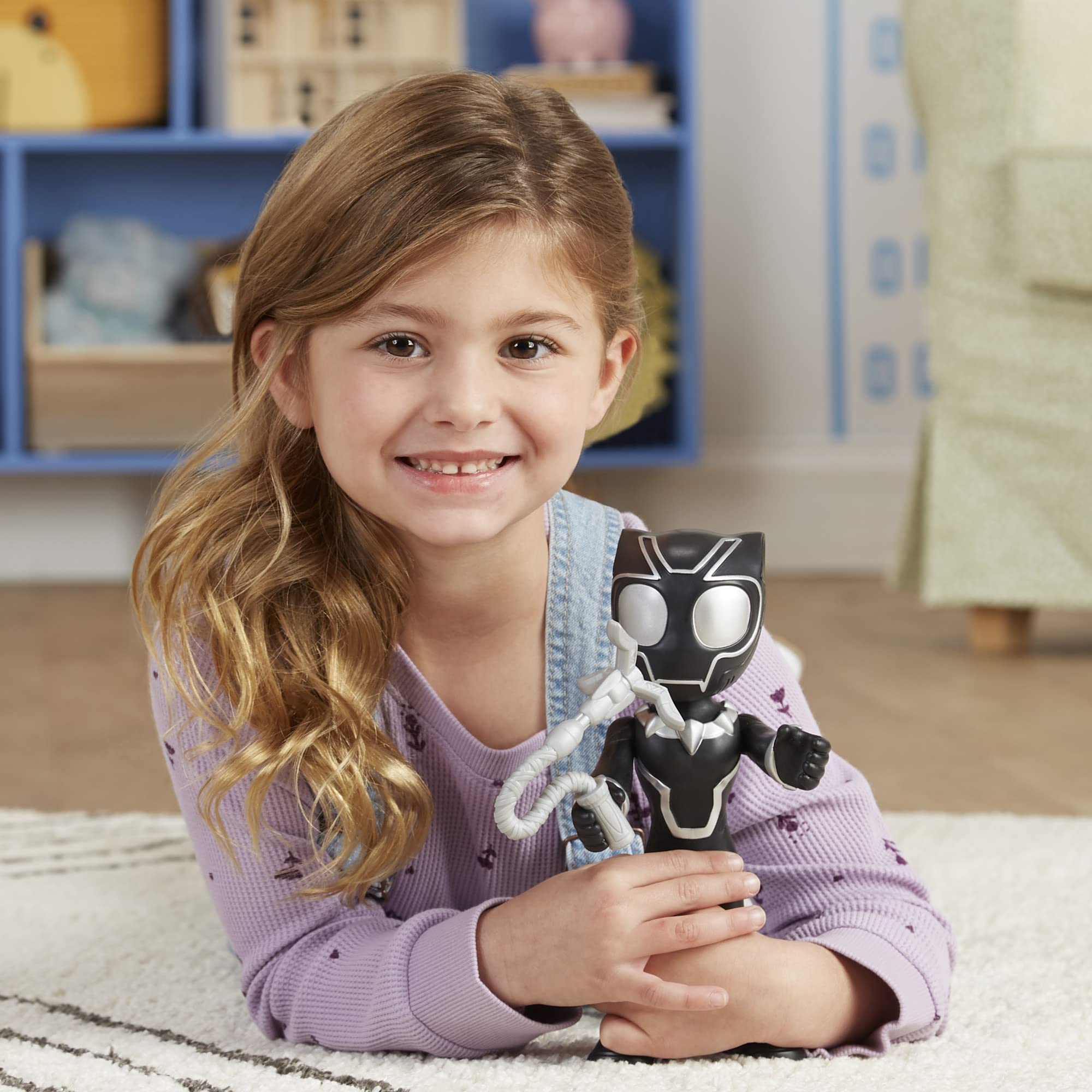 Foto 4 | Figura De Acción Hasbro Marvel Spidey Y Sus Increíbles Amigos Black Panther - Venta Internacional.