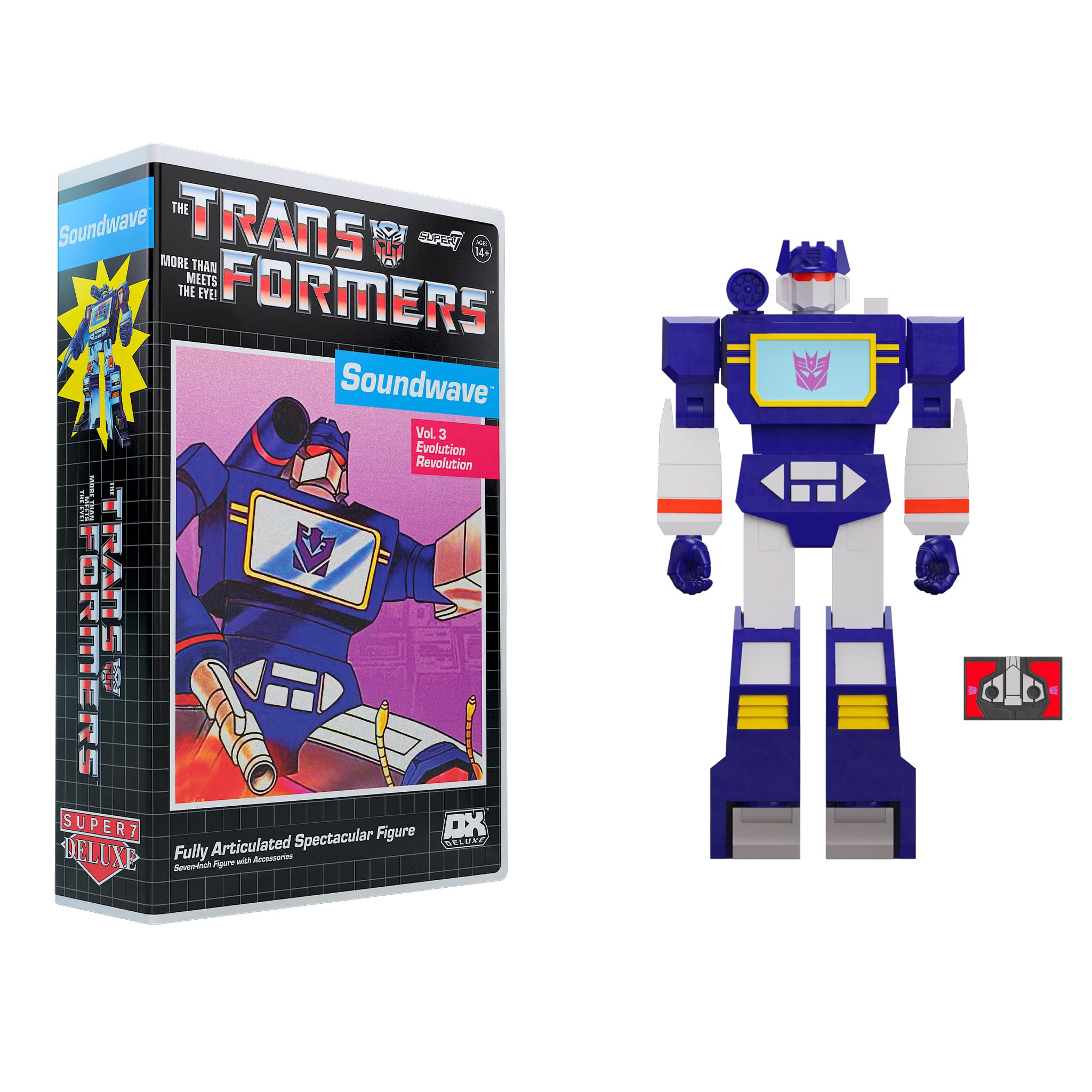 Figura De Acción Super7 Transformers Deluxe Soundwave De 7 Pulgadas - Venta Internacional.