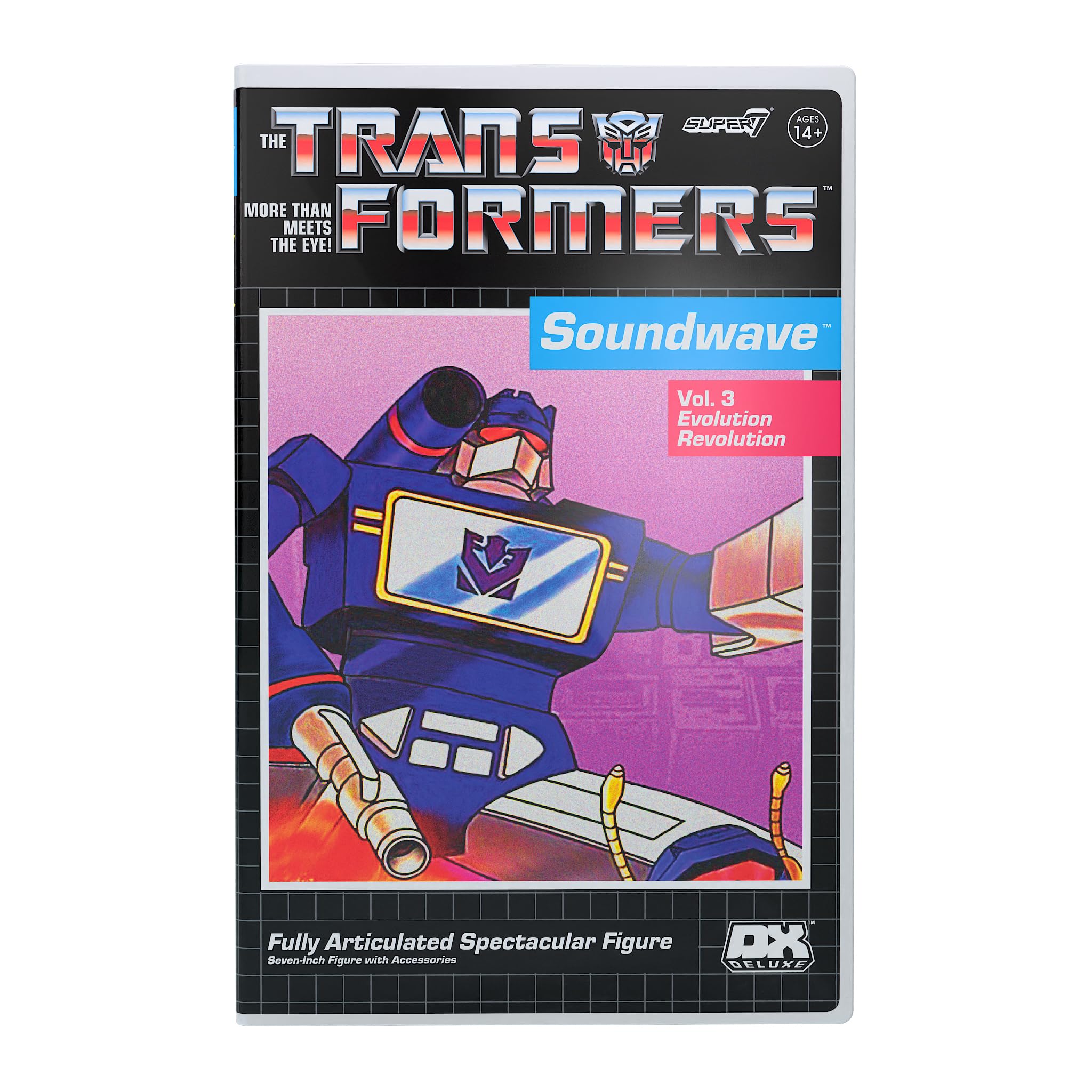 Foto 4 pulgar | Figura De Acción Super7 Transformers Deluxe Soundwave De 7 Pulgadas - Venta Internacional.