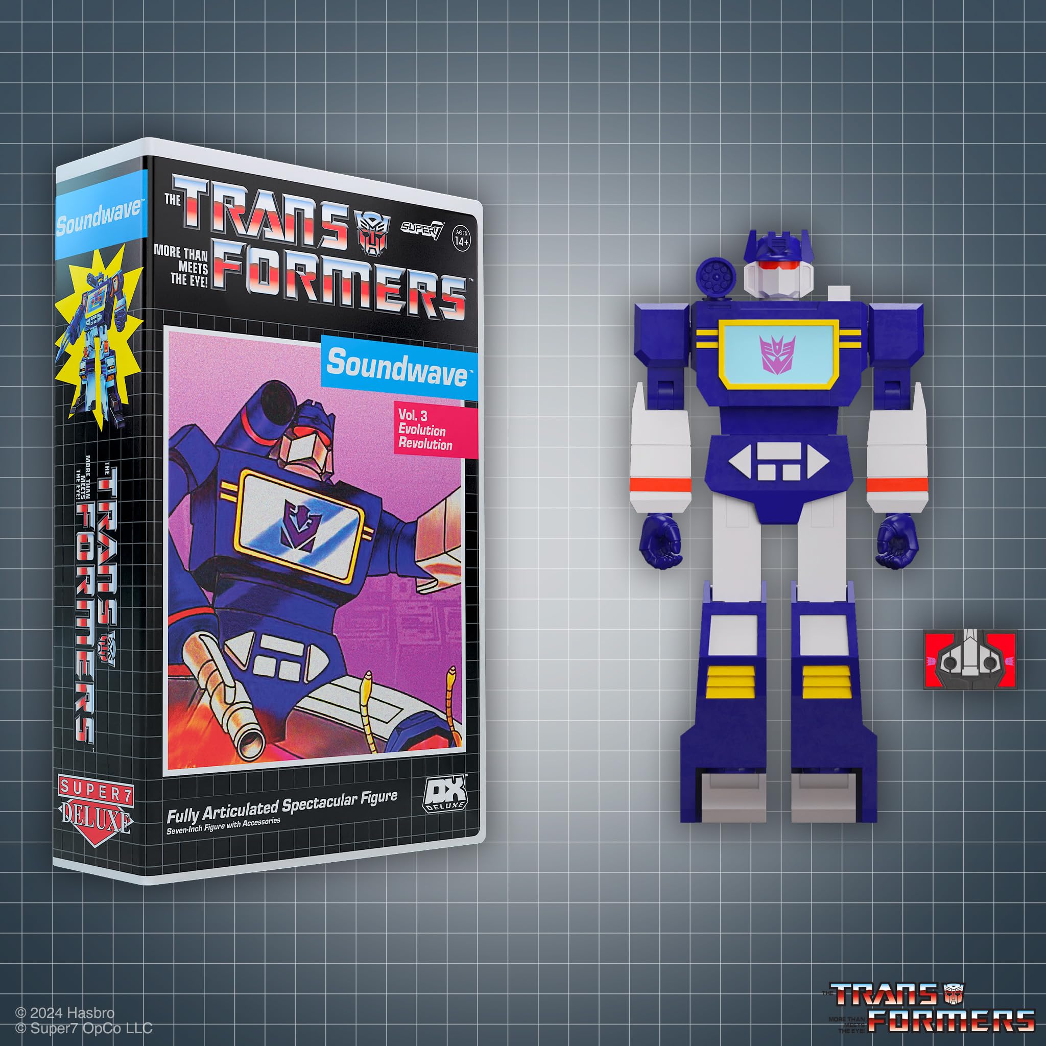 Foto 6 pulgar | Figura De Acción Super7 Transformers Deluxe Soundwave De 7 Pulgadas - Venta Internacional.