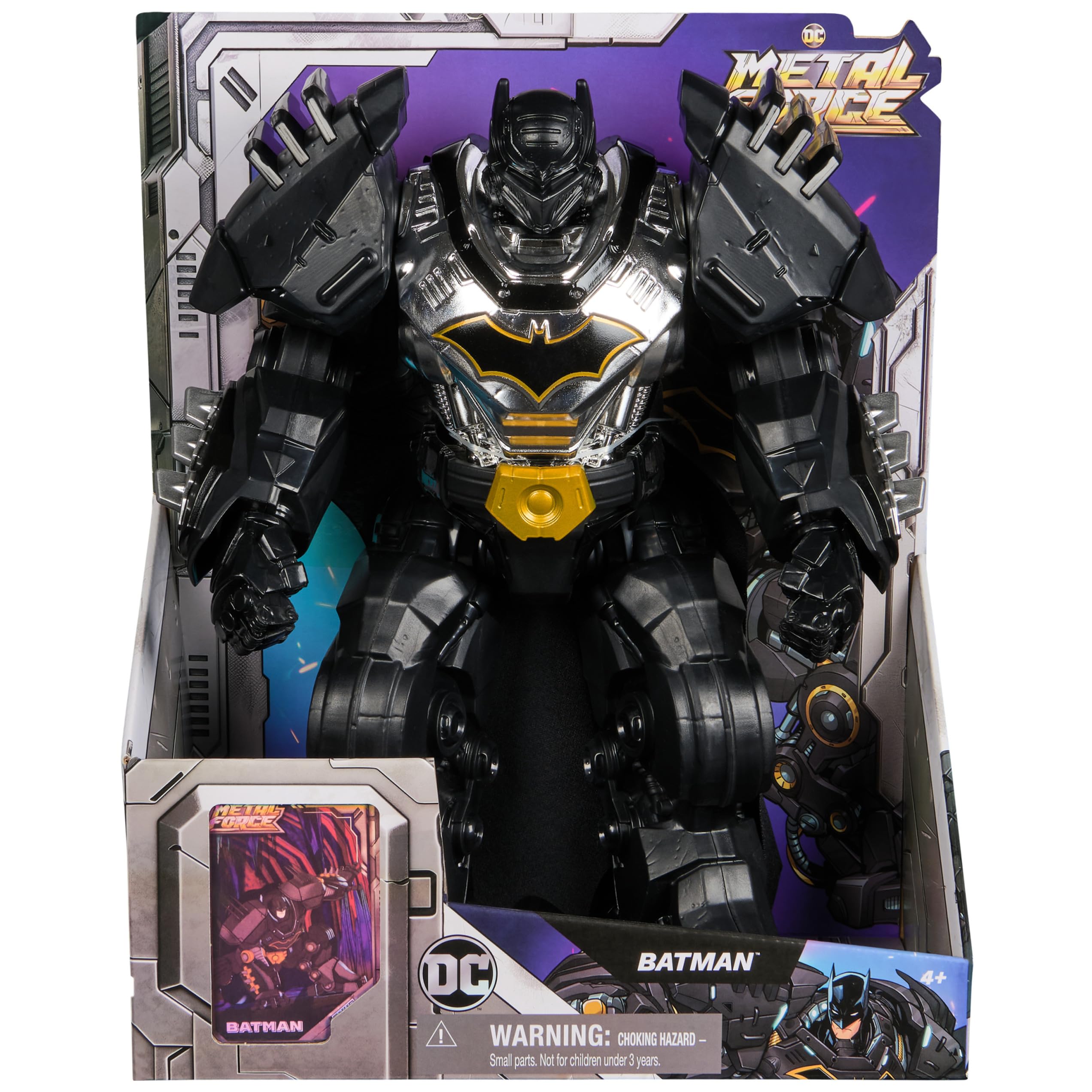 Foto 3 pulgar | Figura De Acción Spin Master Dc Comics Metal Force Batman 30 Cm - Venta Internacional.