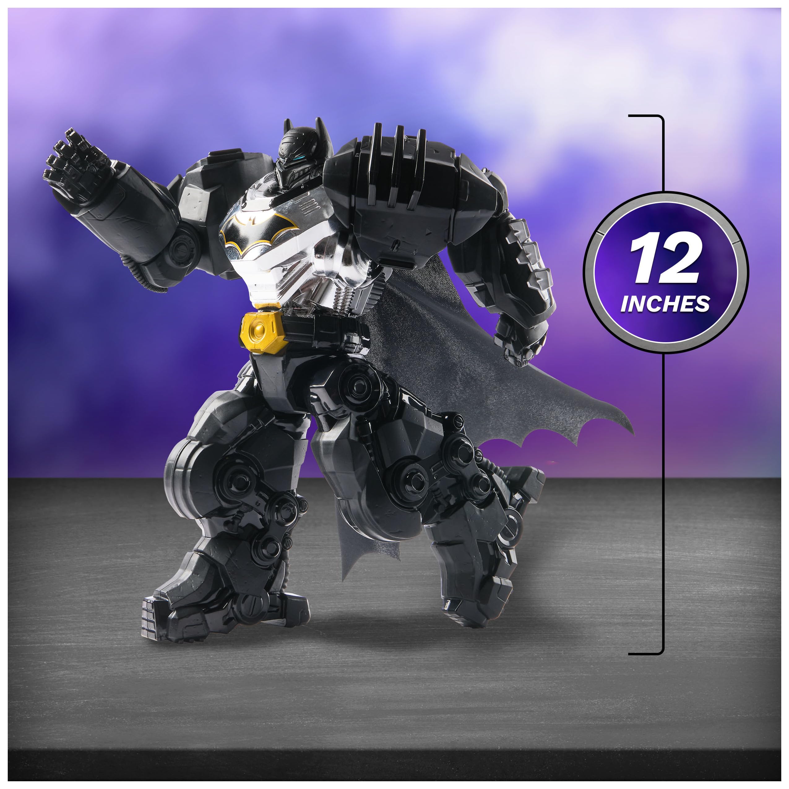 Foto 6 pulgar | Figura De Acción Spin Master Dc Comics Metal Force Batman 30 Cm - Venta Internacional.