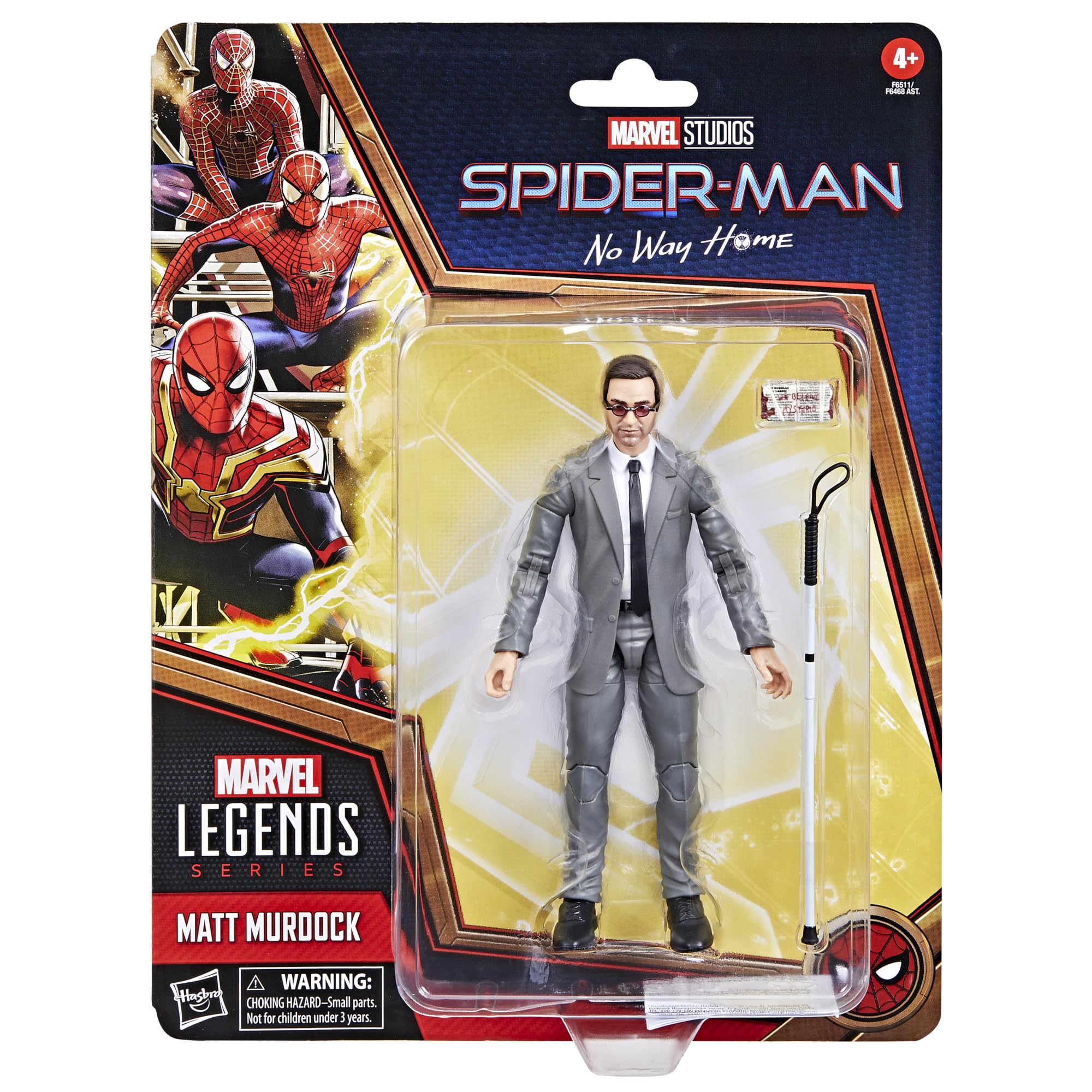 Foto 3 pulgar | Figura De Acción Hasbro Marvel Legends Matt Murdock 15 Cm - Venta Internacional.