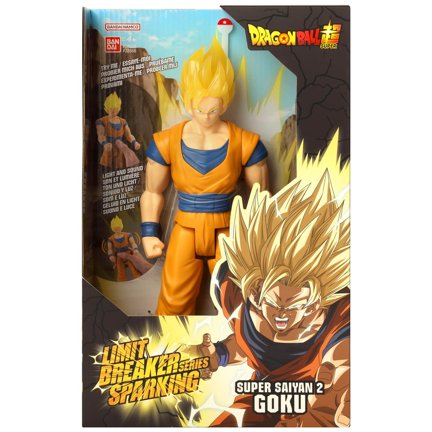 Foto 5 pulgar | Figura De Acción Dragon Ball Super Saiyan 2 Goku 30 Cm - Venta Internacional.