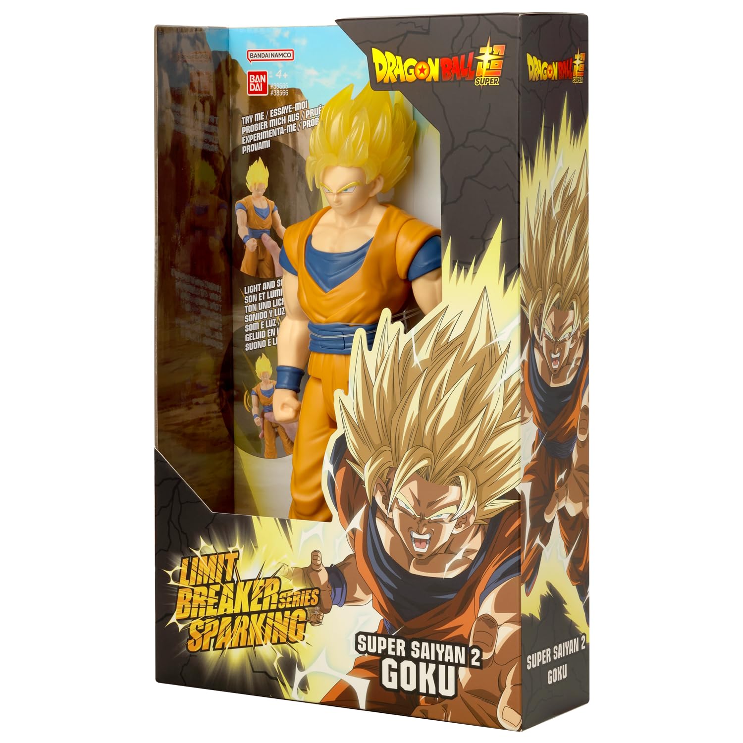 Foto 6 pulgar | Figura De Acción Dragon Ball Super Saiyan 2 Goku 30 Cm - Venta Internacional.