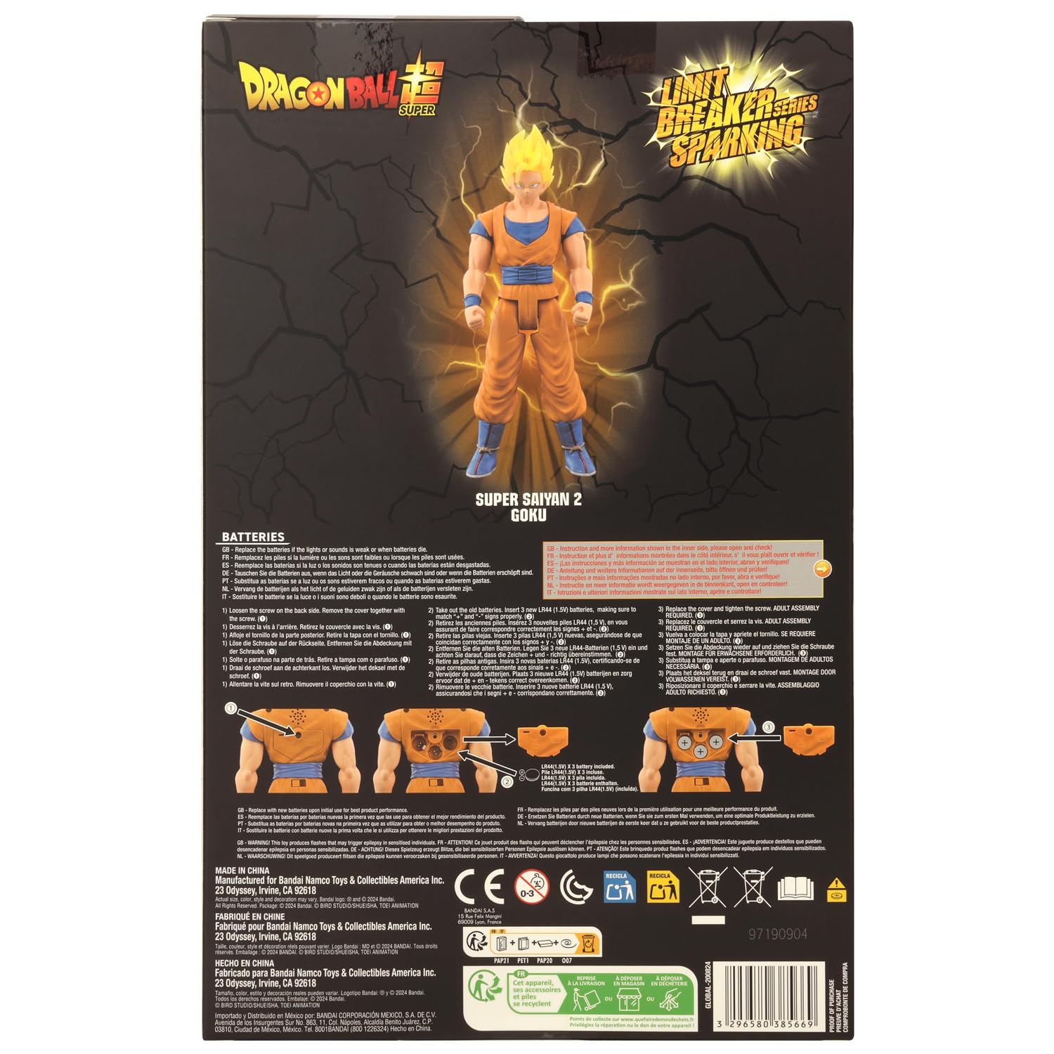 Foto 8 pulgar | Figura De Acción Dragon Ball Super Saiyan 2 Goku 30 Cm - Venta Internacional.