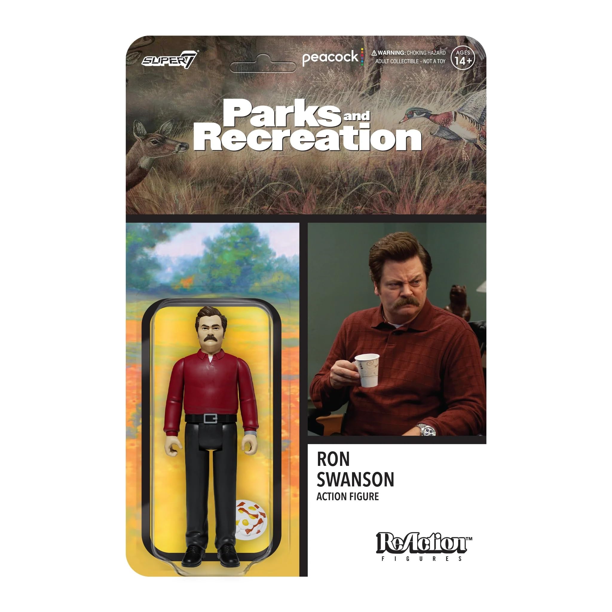 Foto 2 pulgar | Figura De Acción Super7 Parks And Recreation Ron Swanson 3.75 - Venta Internacional.