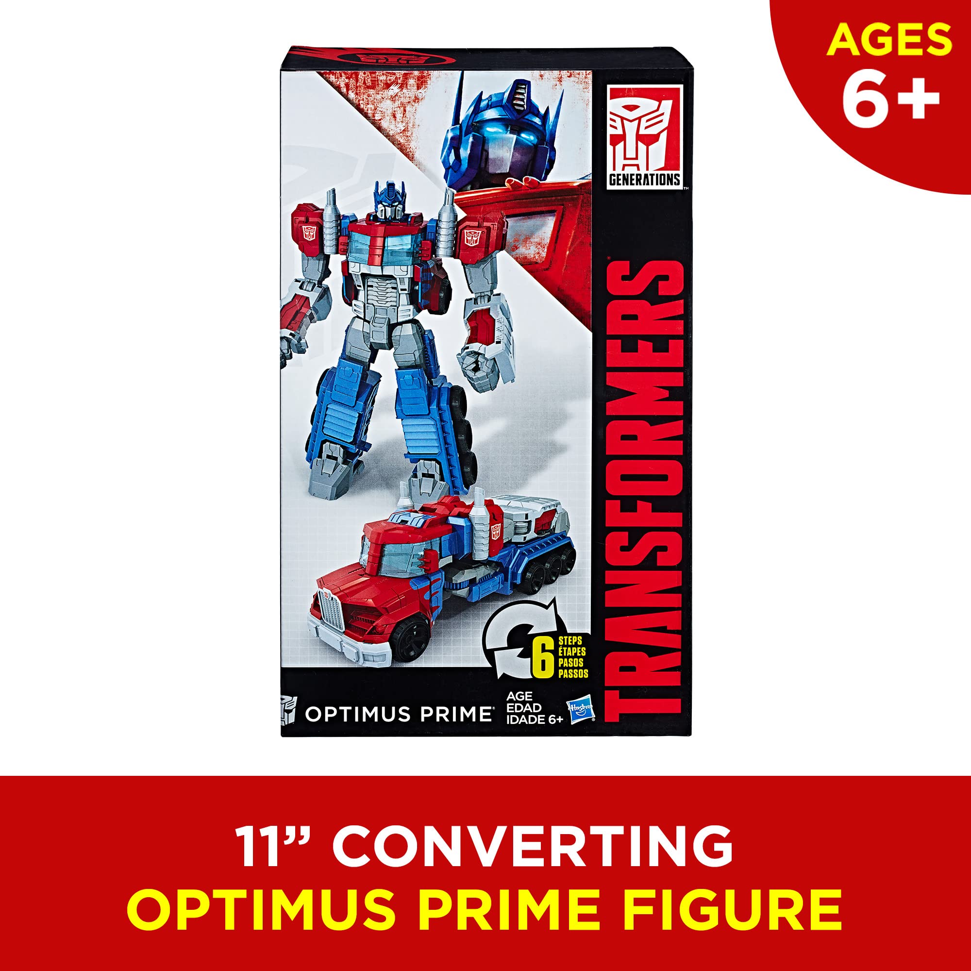 Foto 6 pulgar | Figura De Acción Transformers Heroic Optimus Prime 28cm - Venta Internacional.