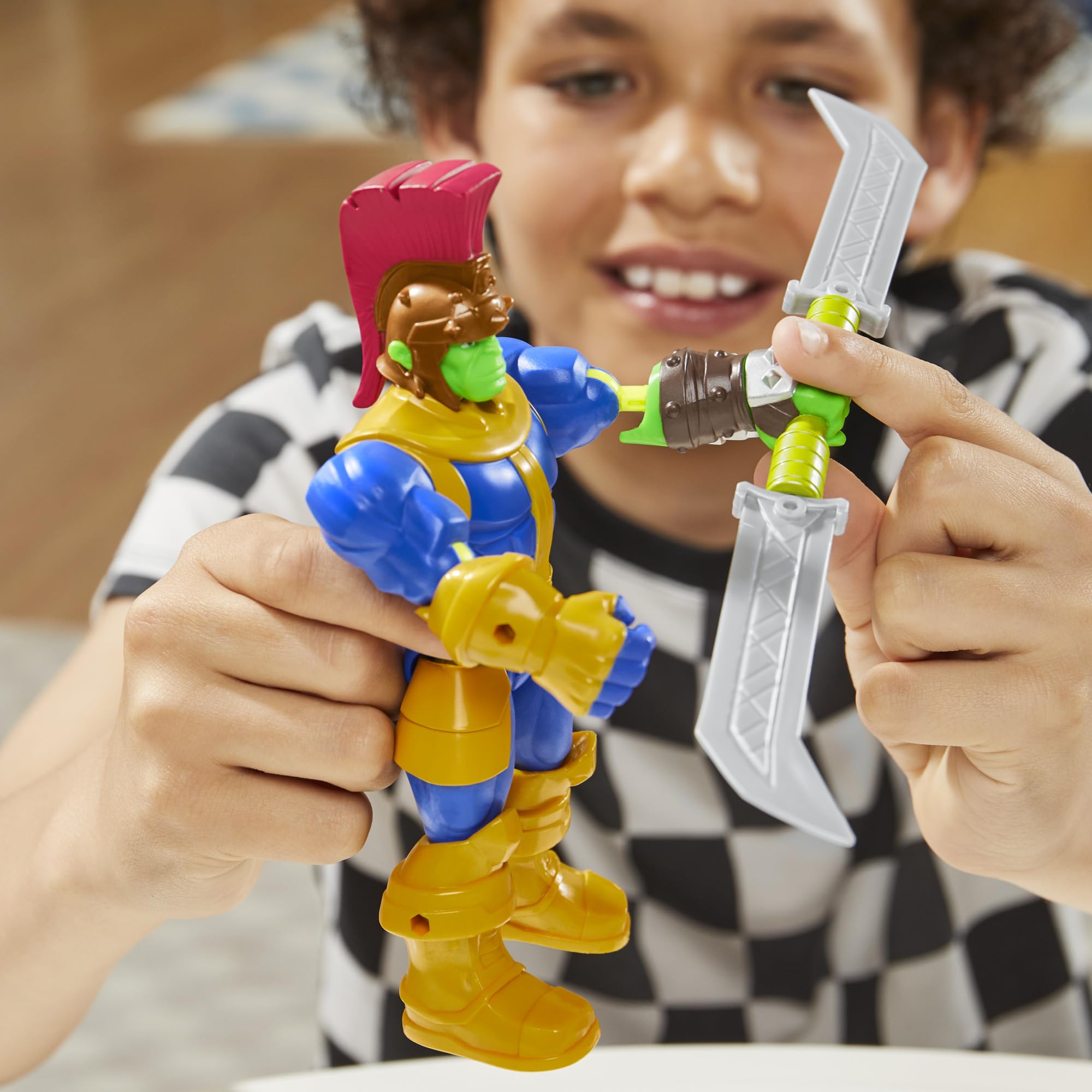 Foto 5 pulgar | Figura De Acción Avengers Marvel Mixmashers Thanos De 13 Cm Con Acc - Venta Internacional.