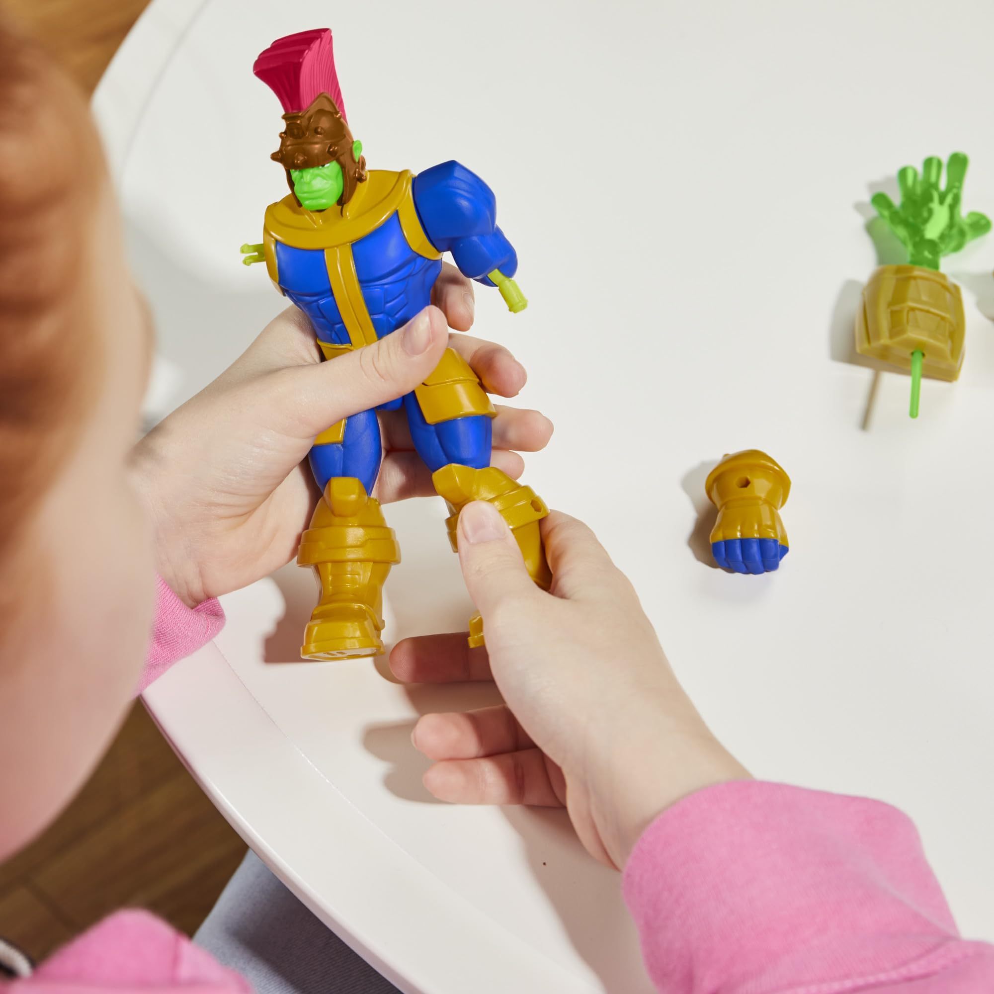 Foto 8 pulgar | Figura De Acción Avengers Marvel Mixmashers Thanos De 13 Cm Con Acc - Venta Internacional.