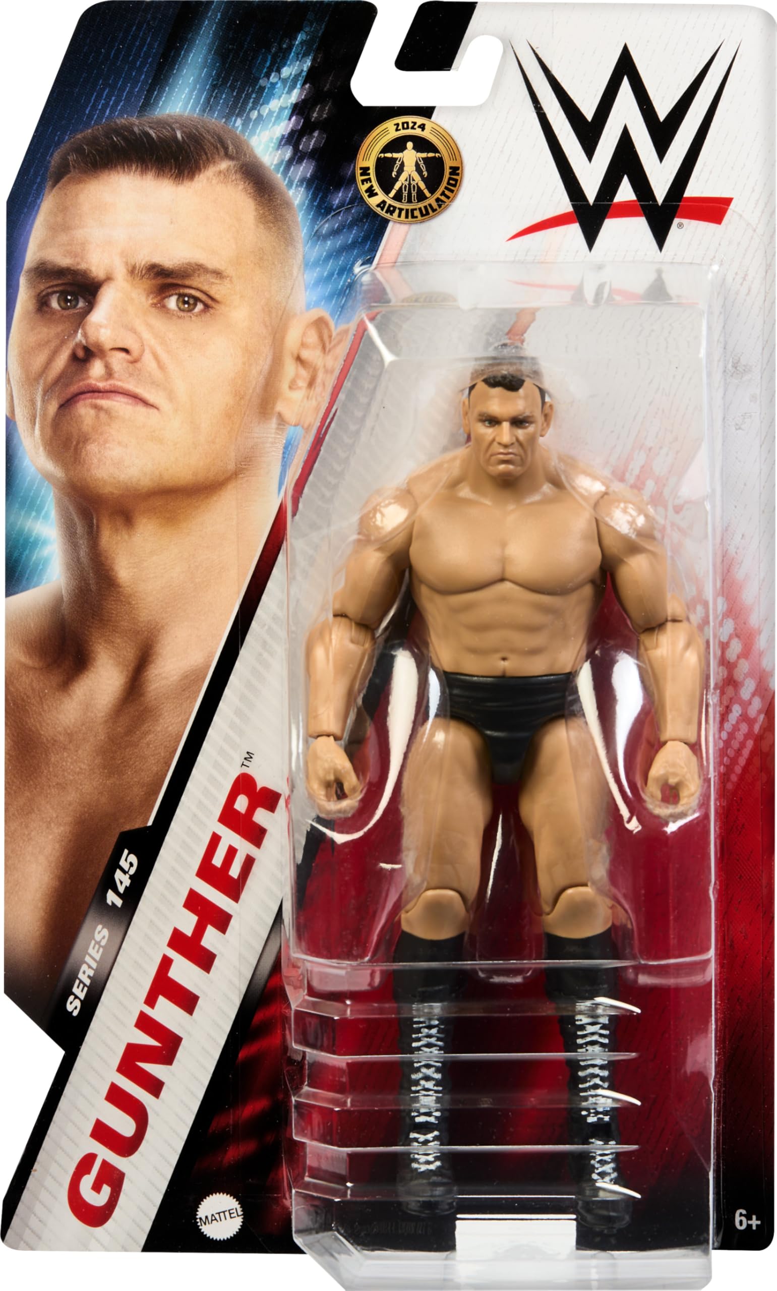 Foto 3 pulgar | Figura De Acción Mattel Wwe Gunther Series #145 De 15 Cm Con 10 Puntos - Venta Internacional.