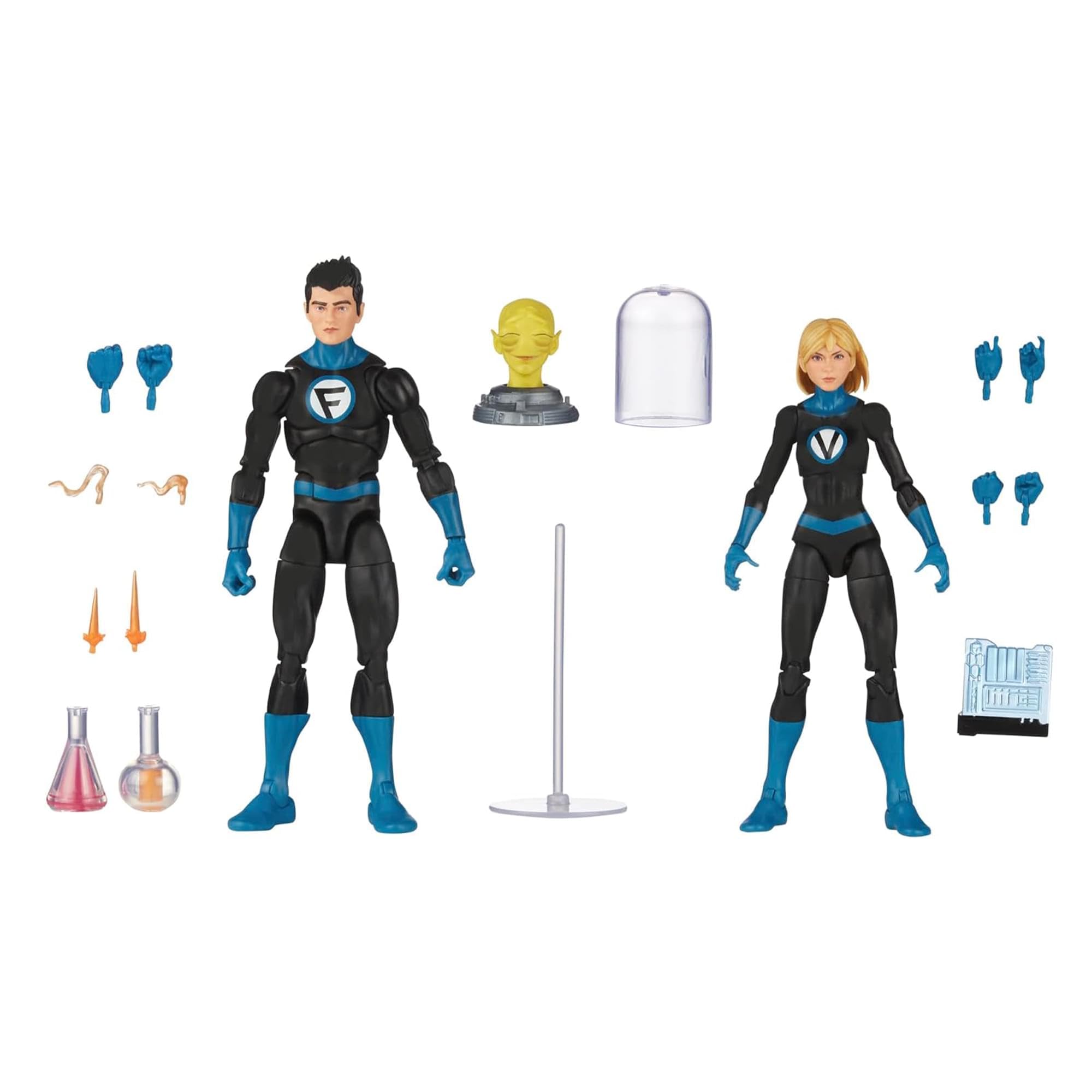 Figuras De Acción Marvel Legends Series Fantastic Four Franklin Richards Y Valeria Richards - Venta Internacional.