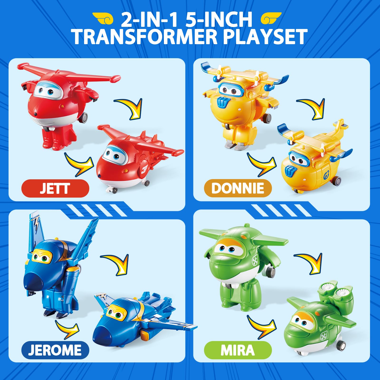 Foto 4 pulgar | Set De Juego Toy Super Wings 5 Transforming Airport Airplane - Venta Internacional.
