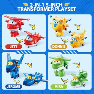 Foto 3 | Set De Juego Toy Super Wings 5 Transforming Airport Airplane - Venta Internacional.