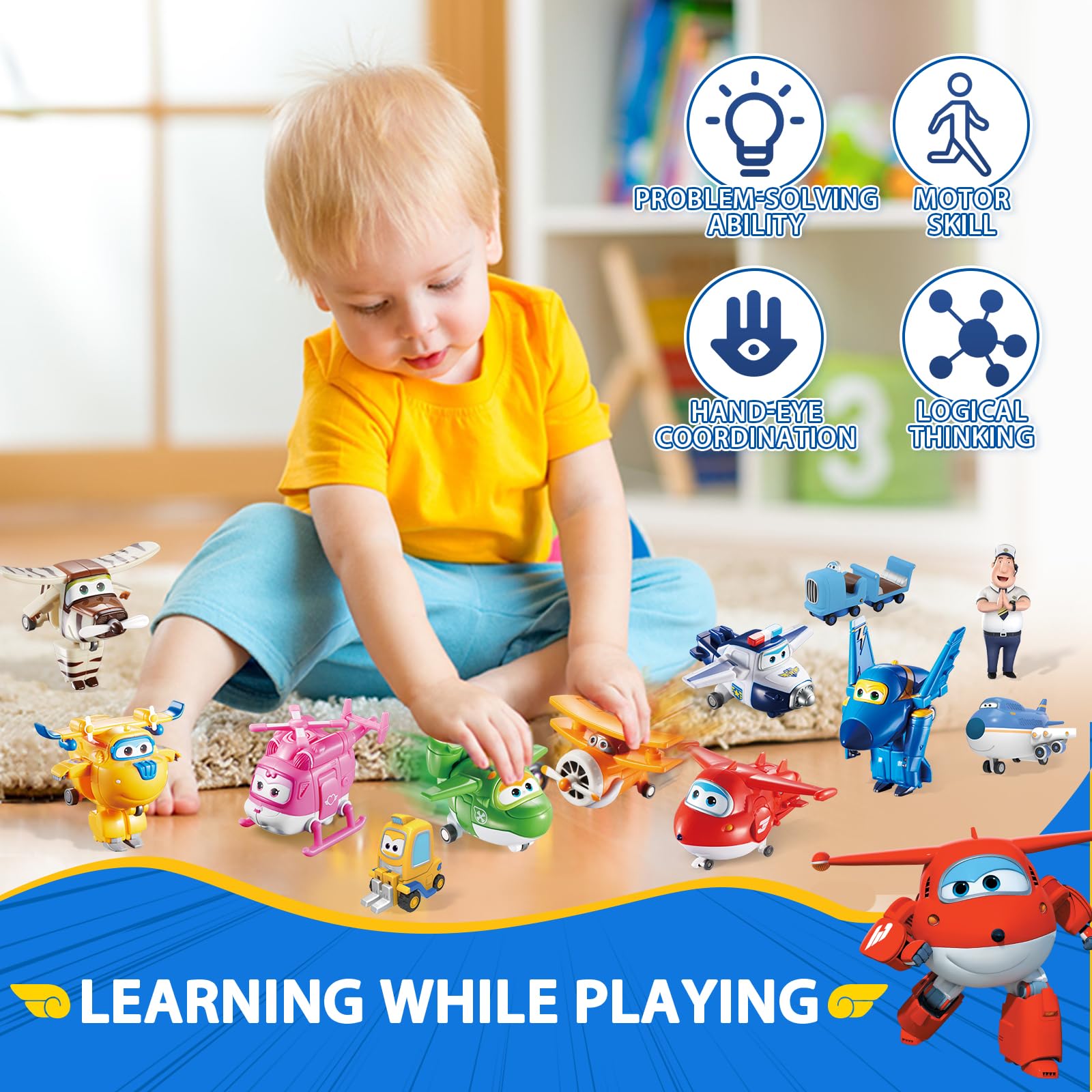 Foto 6 pulgar | Set De Juego Toy Super Wings 5 Transforming Airport Airplane - Venta Internacional.