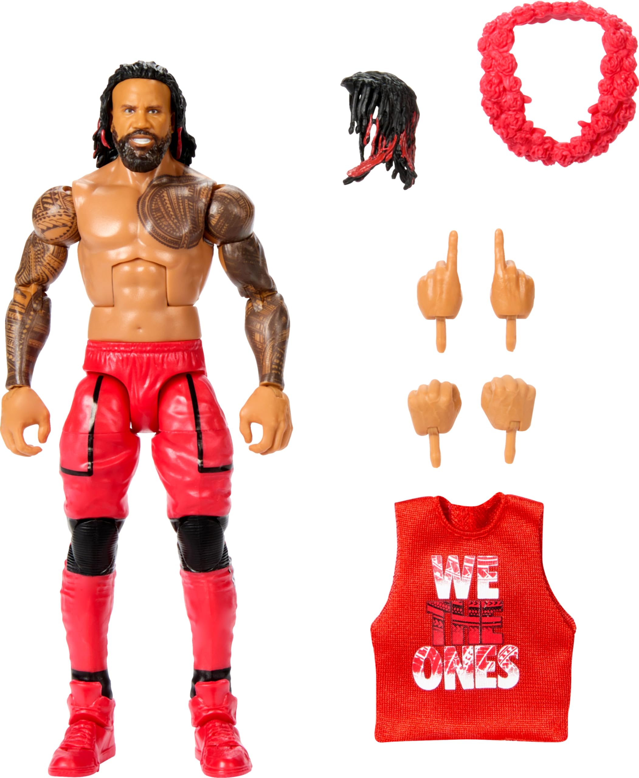 Figura De Acción Mattel Wwe Elite Series #106 Jimmy Uso 15 Cm - Venta Internacional.