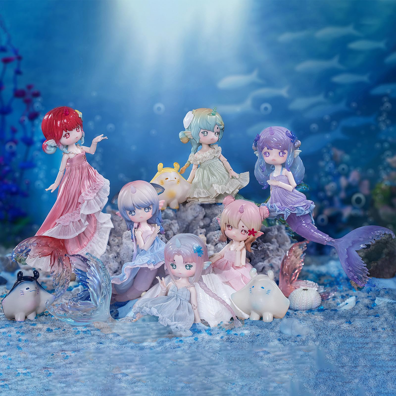 Foto 5 | Muñeca Bjd Beemai Antu Tidal, Lenguaje Secreto, Sirena, 24 Cm - Venta Internacional.