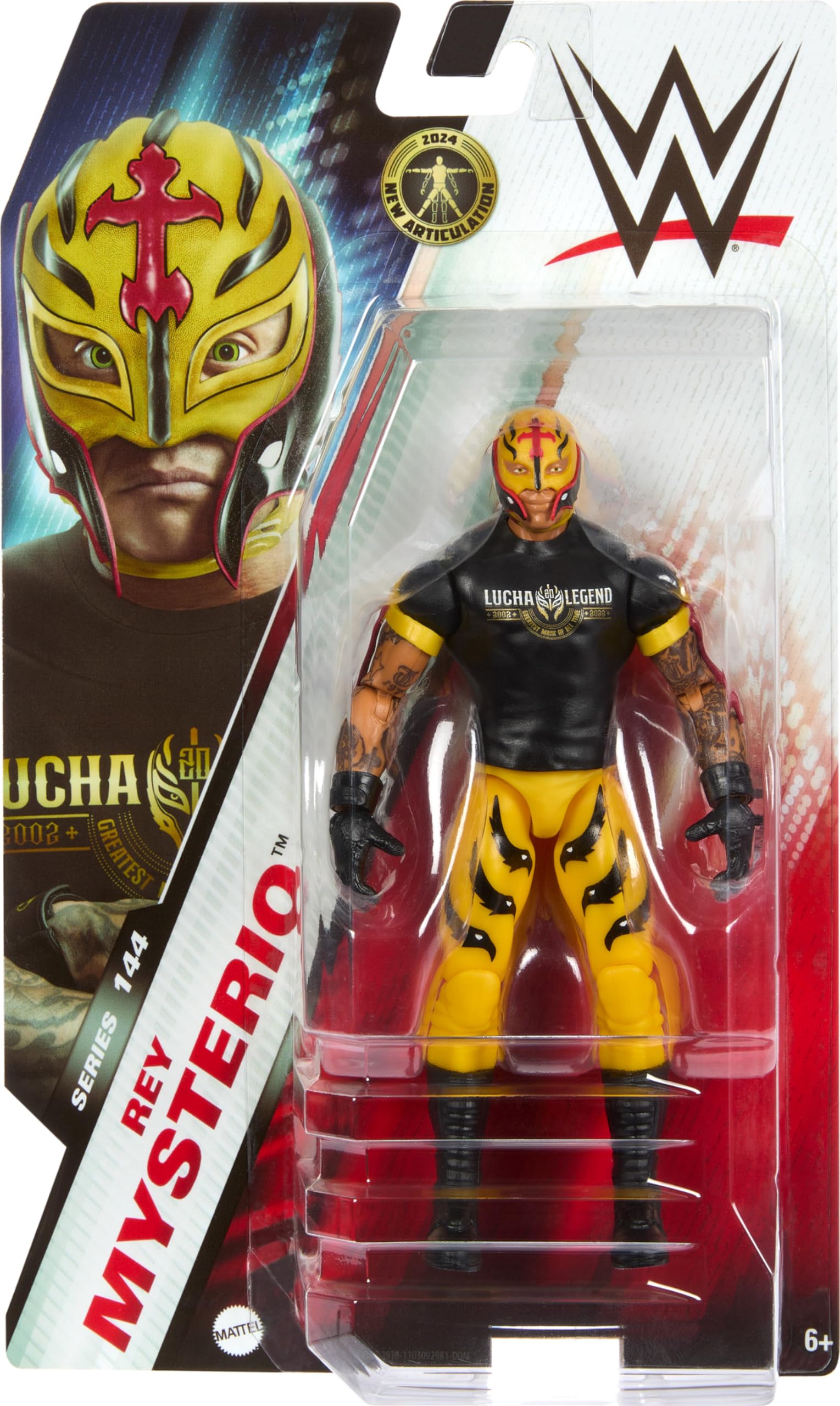 Foto 3 pulgar | Figura De Acción Mattel Wwe Collectible Rey Mysterio 15 Cm - Venta Internacional.